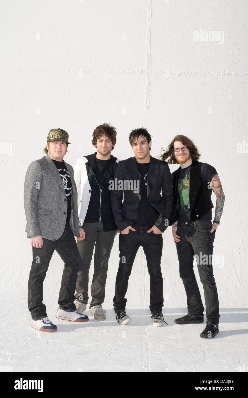 LOS ANGELES, CA - 23 giugno: Fall Out Boy a Los Angeles, California, negli Stati Uniti il 21 febbraio 2007. Foto Stock