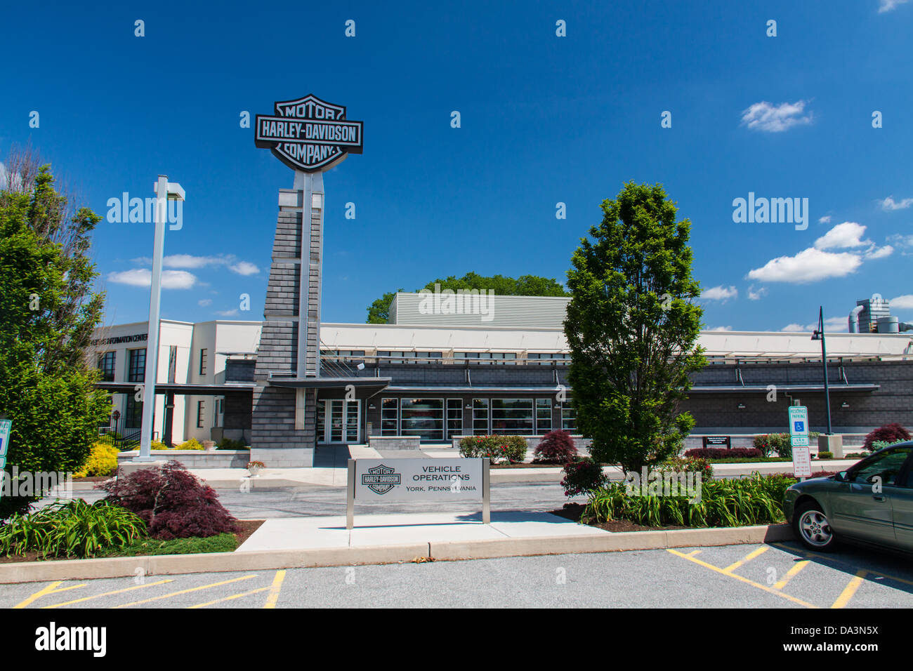 Il motore Harley-Davidspm azienda fabbrica a York, PA. Foto Stock