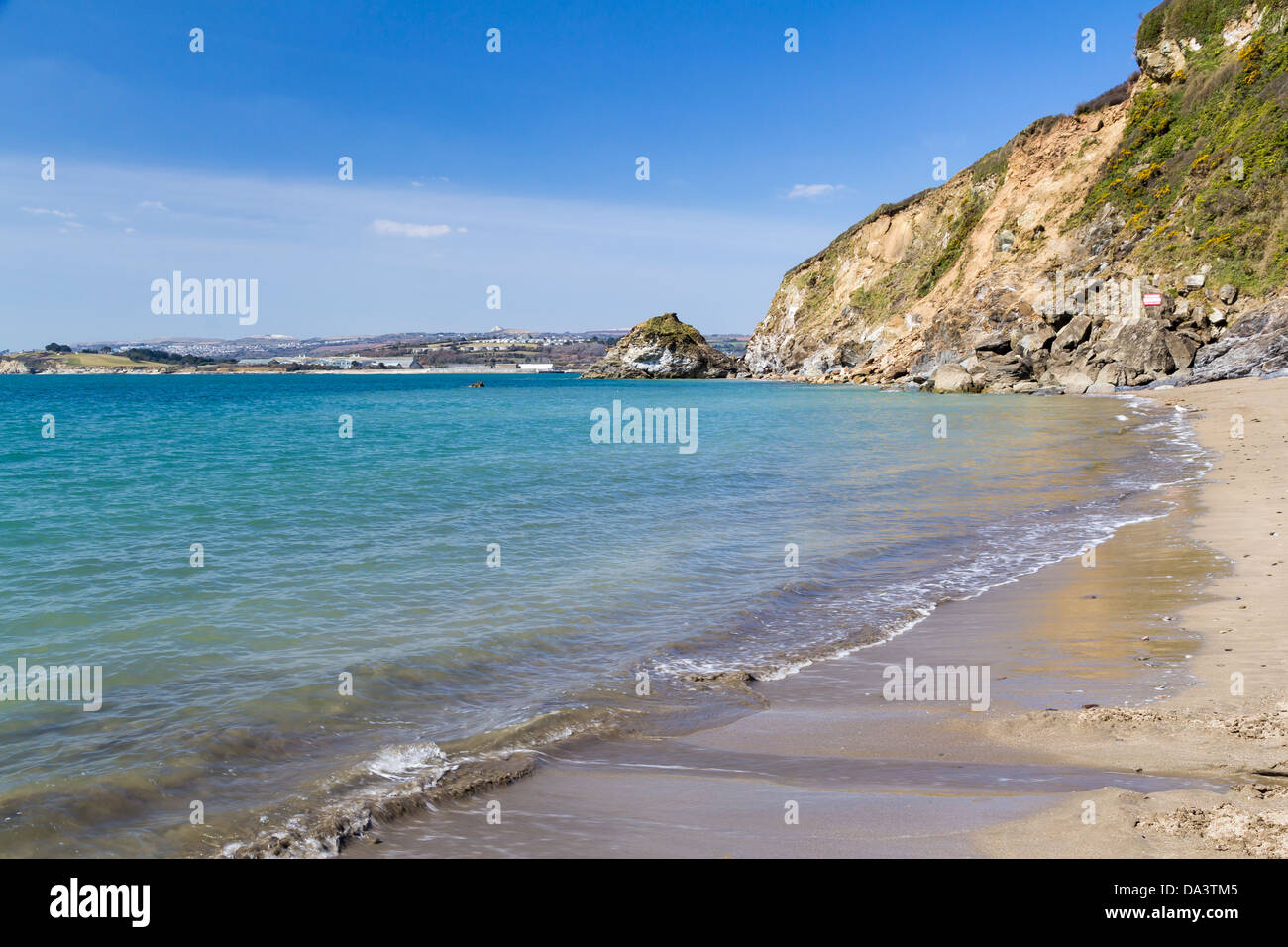 Spiaggia a Polkerris Cornwall Inghilterra REGNO UNITO Foto Stock