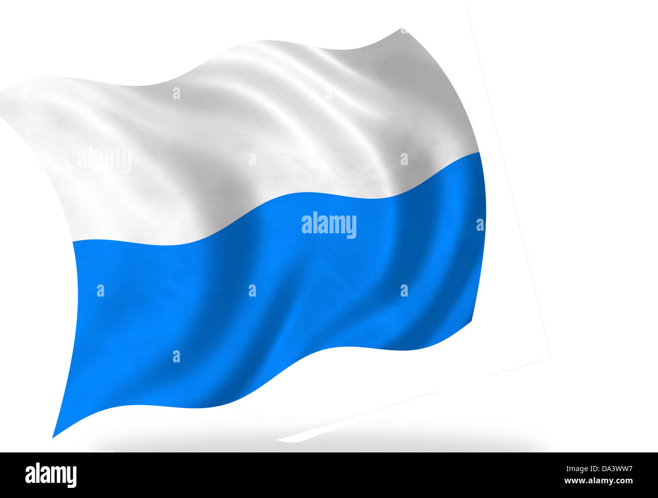 San Marino bandiera, isolato Foto Stock