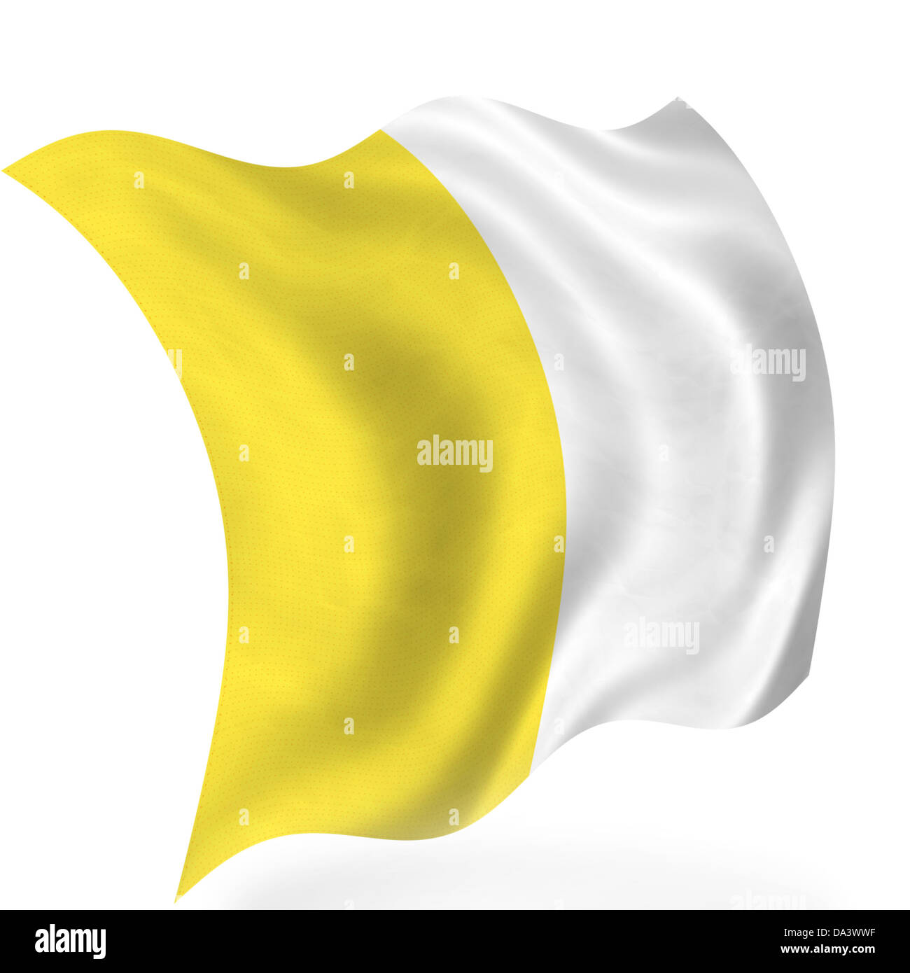 Bandiera del Vaticano Foto Stock