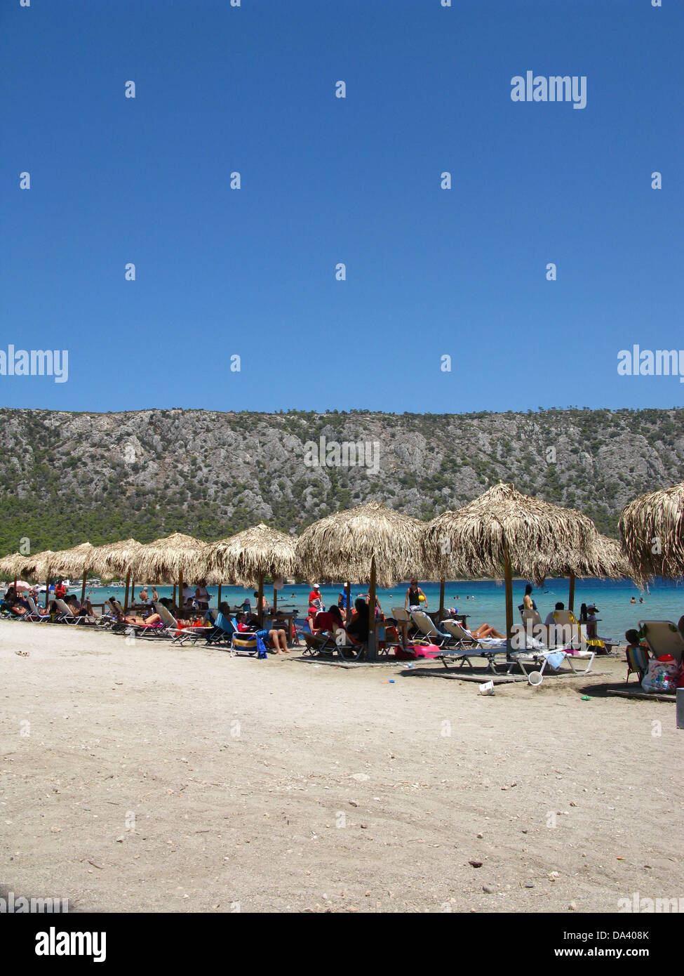 Limni Vouliagmenis, Loutraki Corinthia, Peloponneso, Grecia Foto Stock