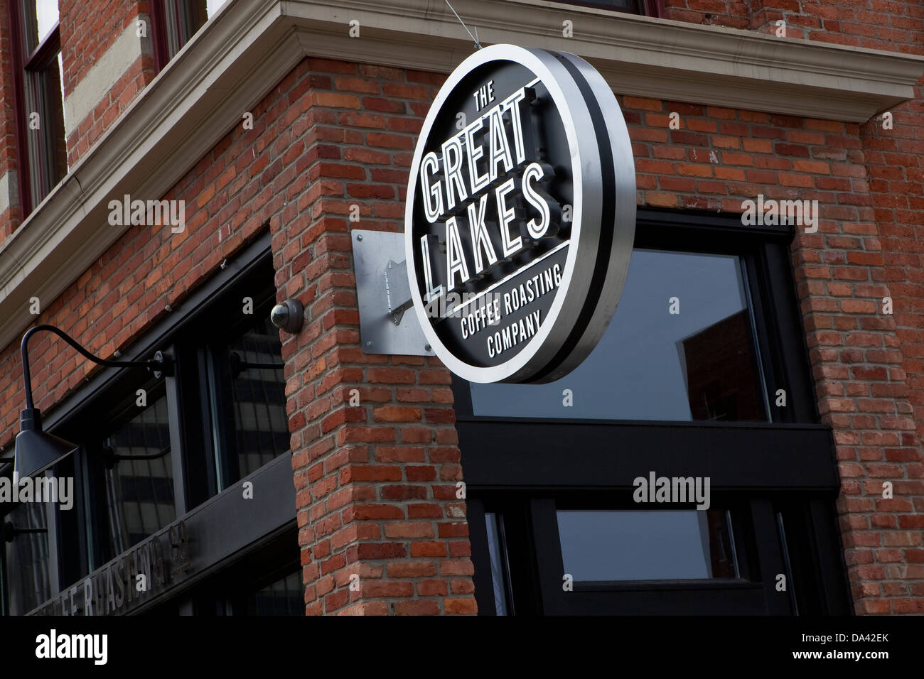 I grandi laghi la tostatura del caffè azienda coffee shop è visto a Detroit (MI) Foto Stock
