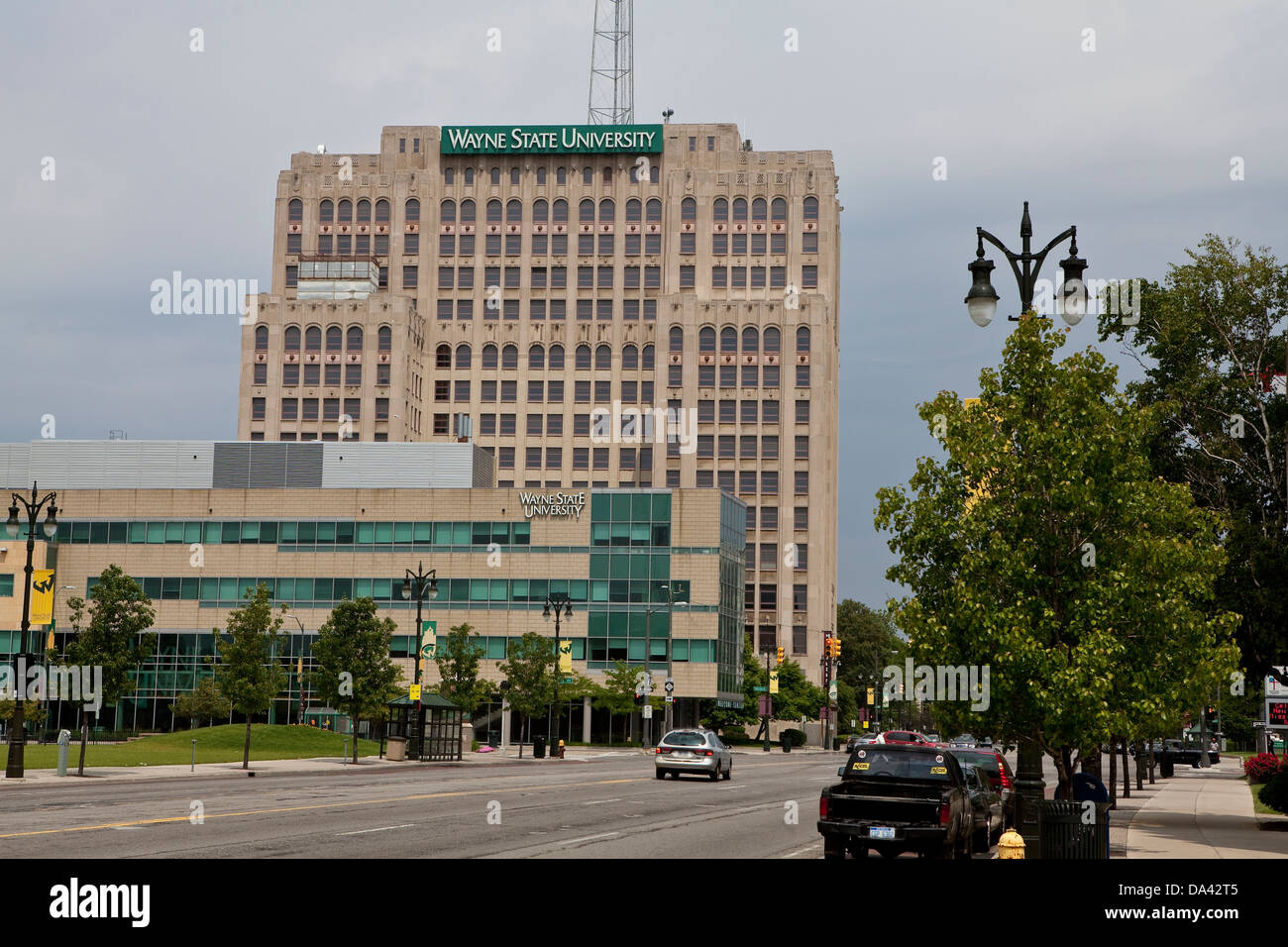Wayne State University è visto a Detroit (MI) Foto Stock