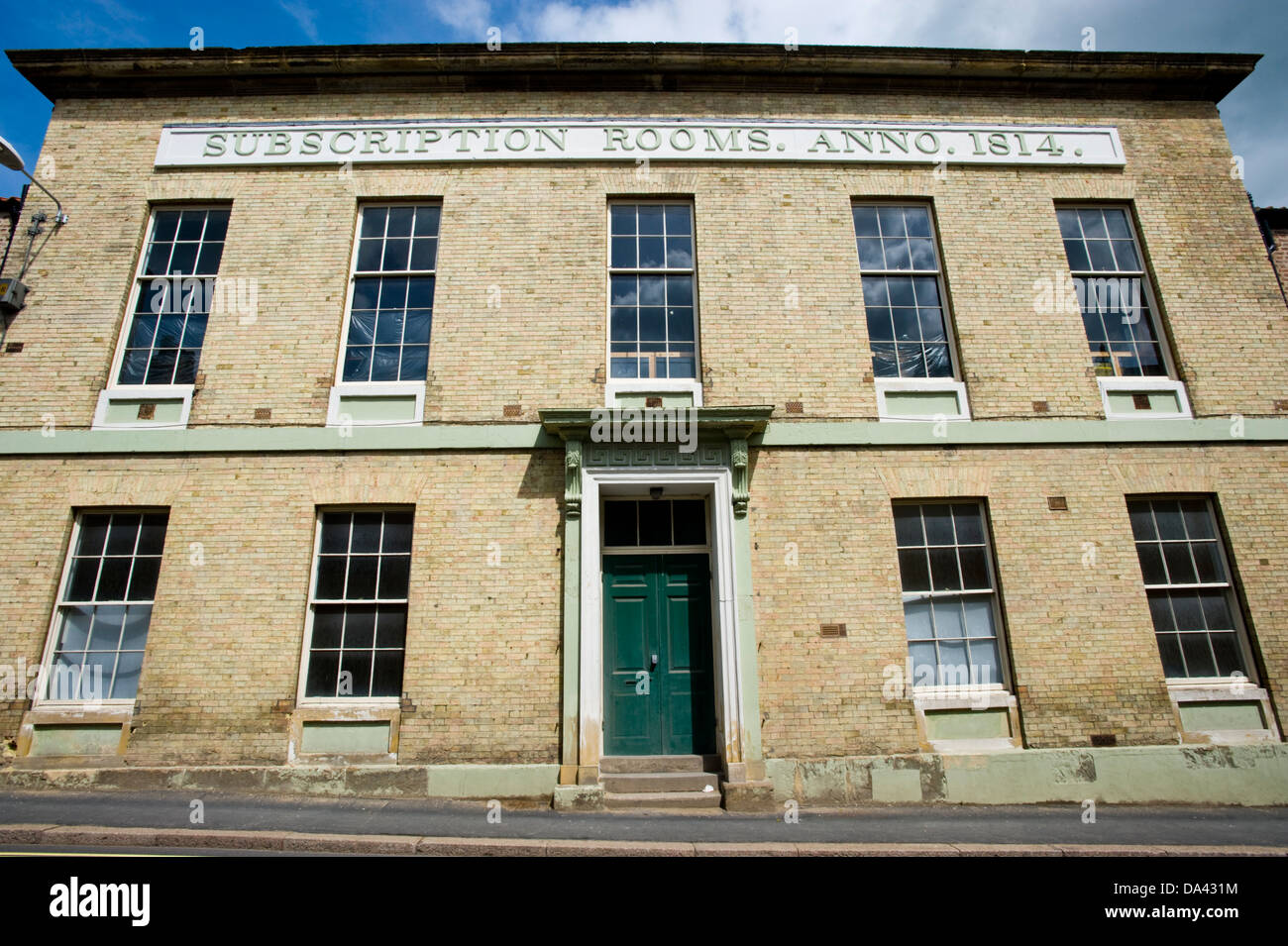 Camere abbonamento edificio Georgiano datato 1814 a Malton Ryedale North Yorkshire England Regno Unito Foto Stock