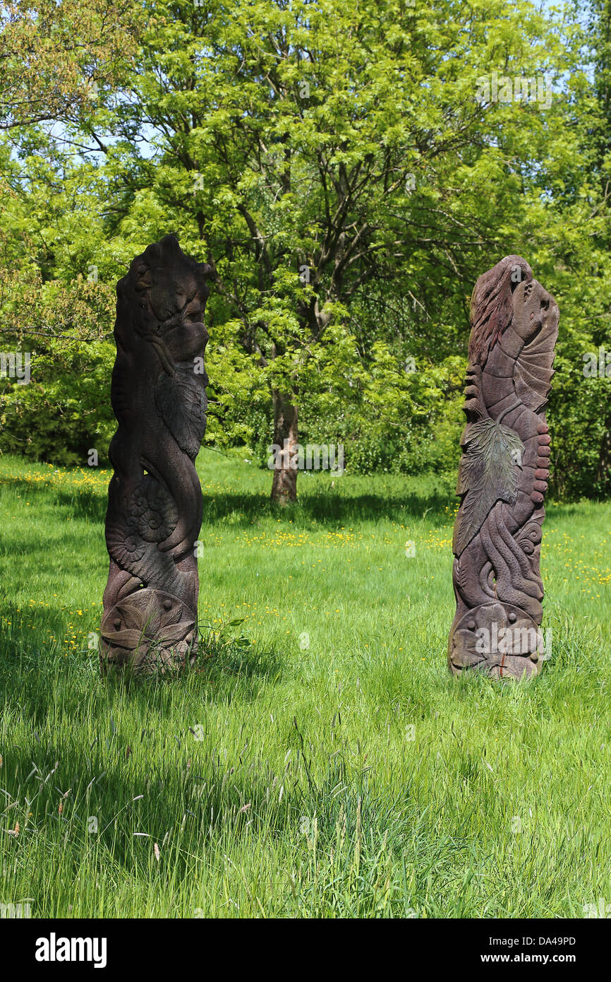 Sculture in Horsham Park Surrey in Inghilterra Foto Stock