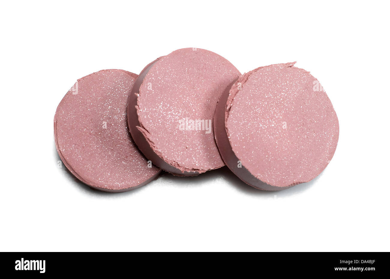 Rossetto rosa chop ritagliato su uno sfondo bianco Foto Stock