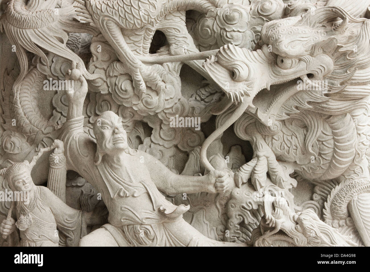 Il tempio Cinese Hainan, Georgetown, Penang, Malaysia Foto Stock