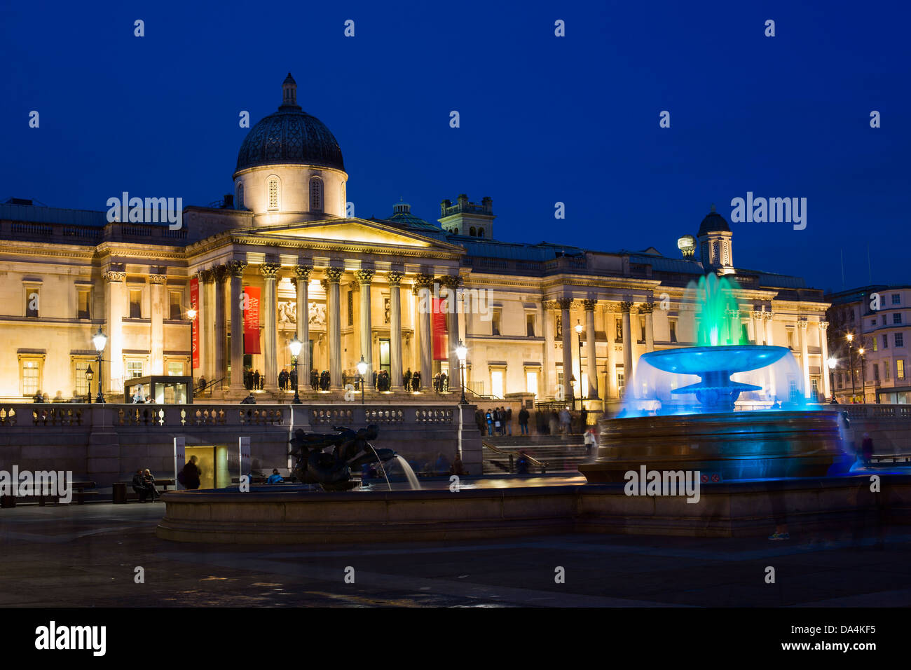 La National Gallery in Trafalgar Square, Londra Foto Stock