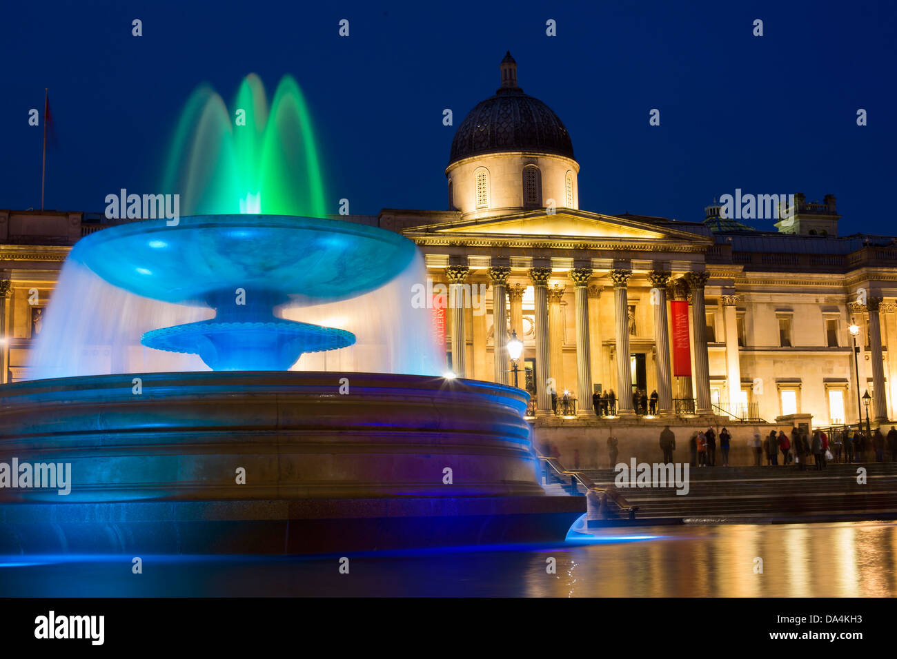 La National Gallery in Trafalgar Square, Londra Foto Stock