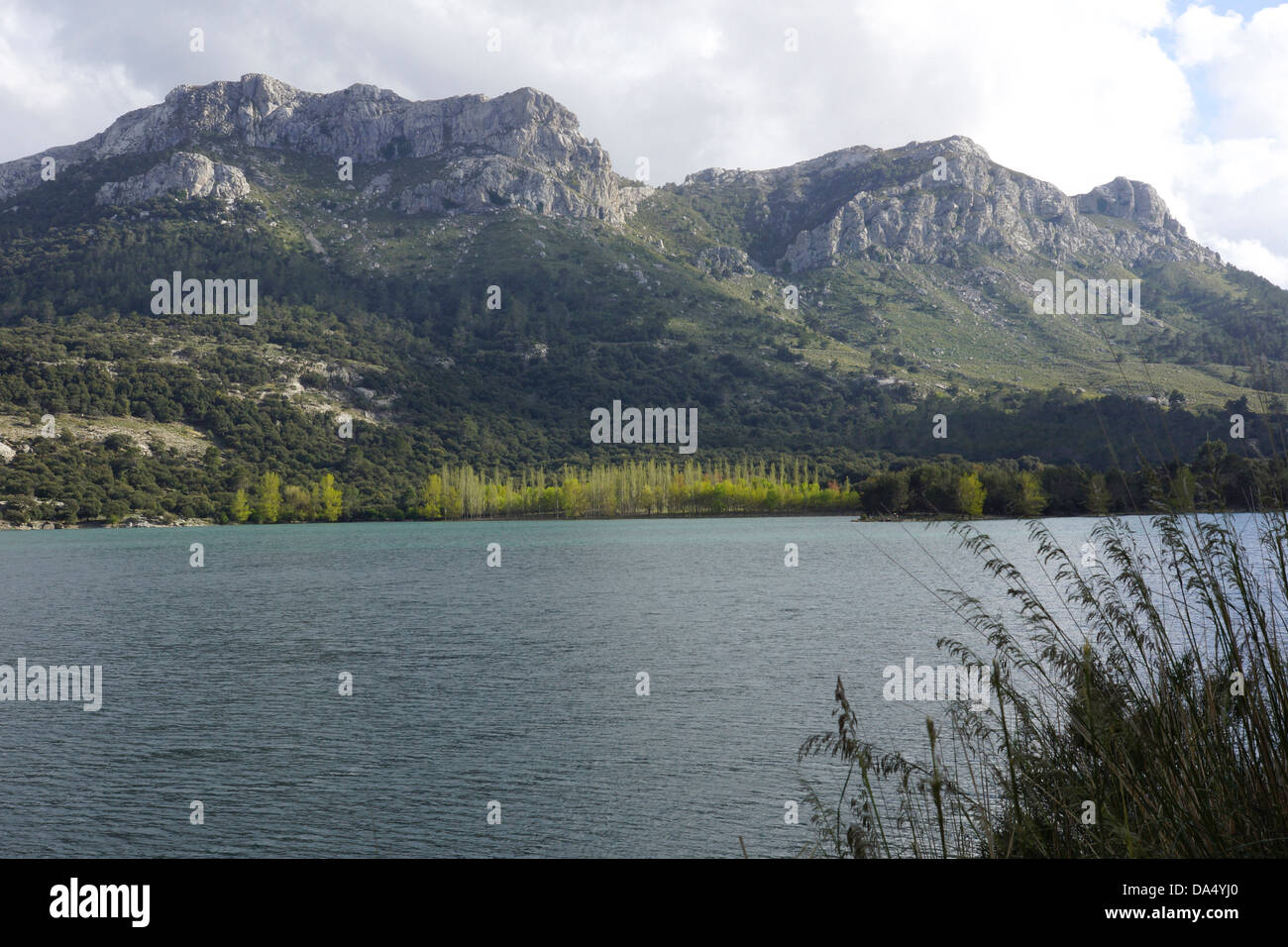 Serbatoio, Serra de Tramuntana tra soller e sa calobra, Mallorca, Spagna Foto Stock
