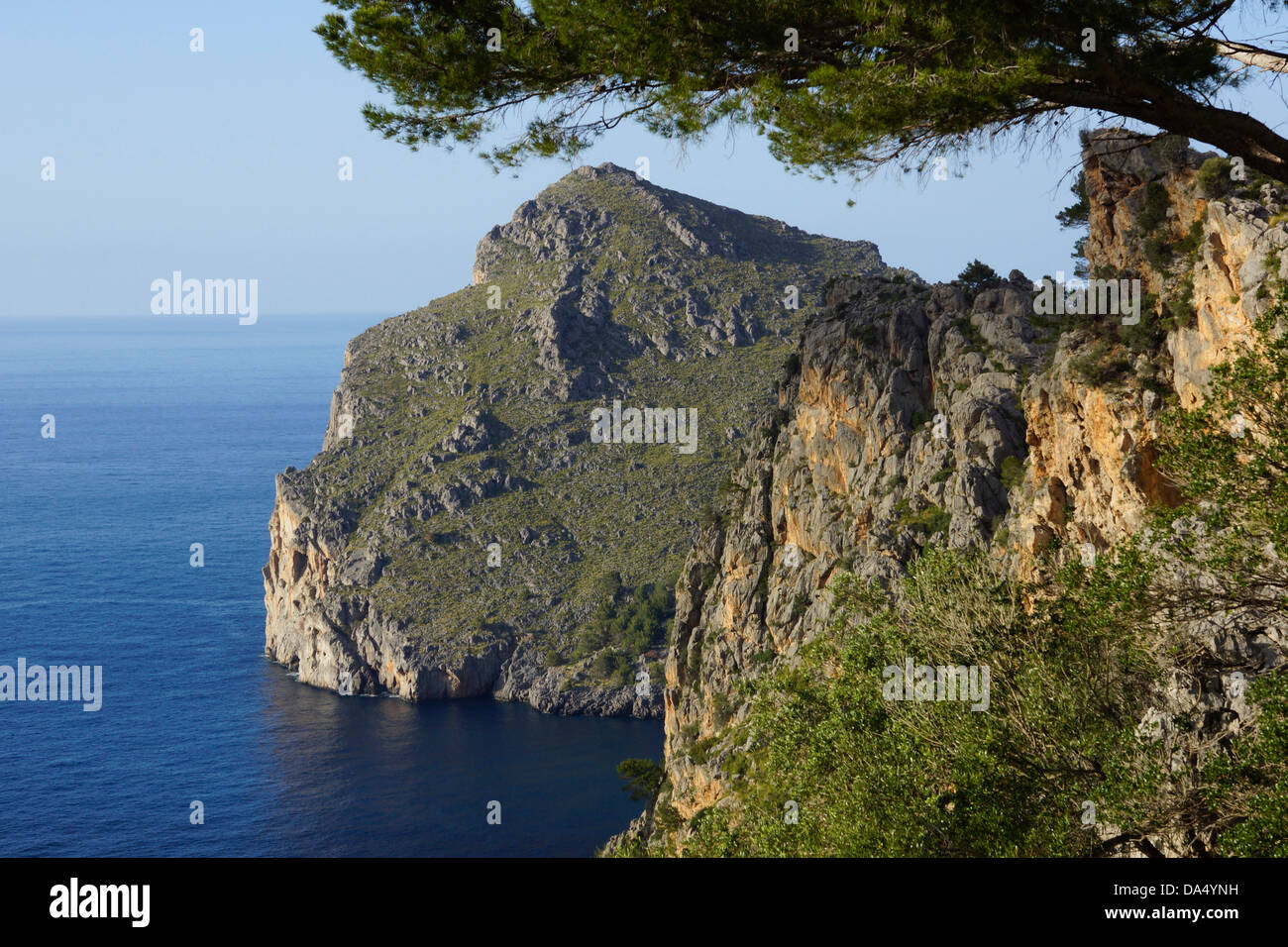 Costa a port de sa calobra, Mallorca, Spagna Foto Stock