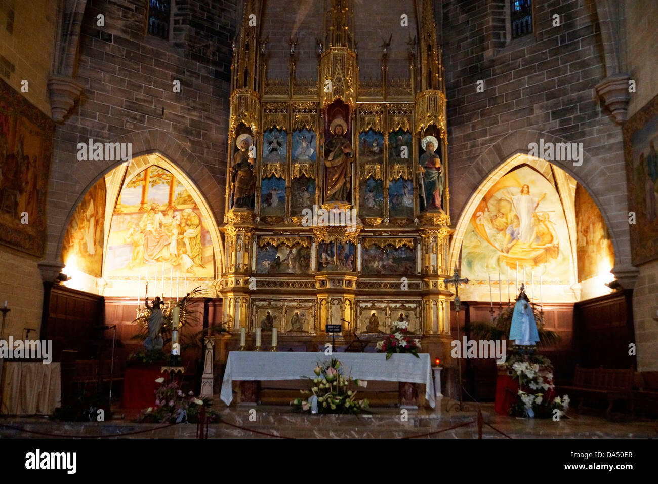 Esglesia de Sant Jaume, Alcudia, Mallorca, Spagna Foto Stock