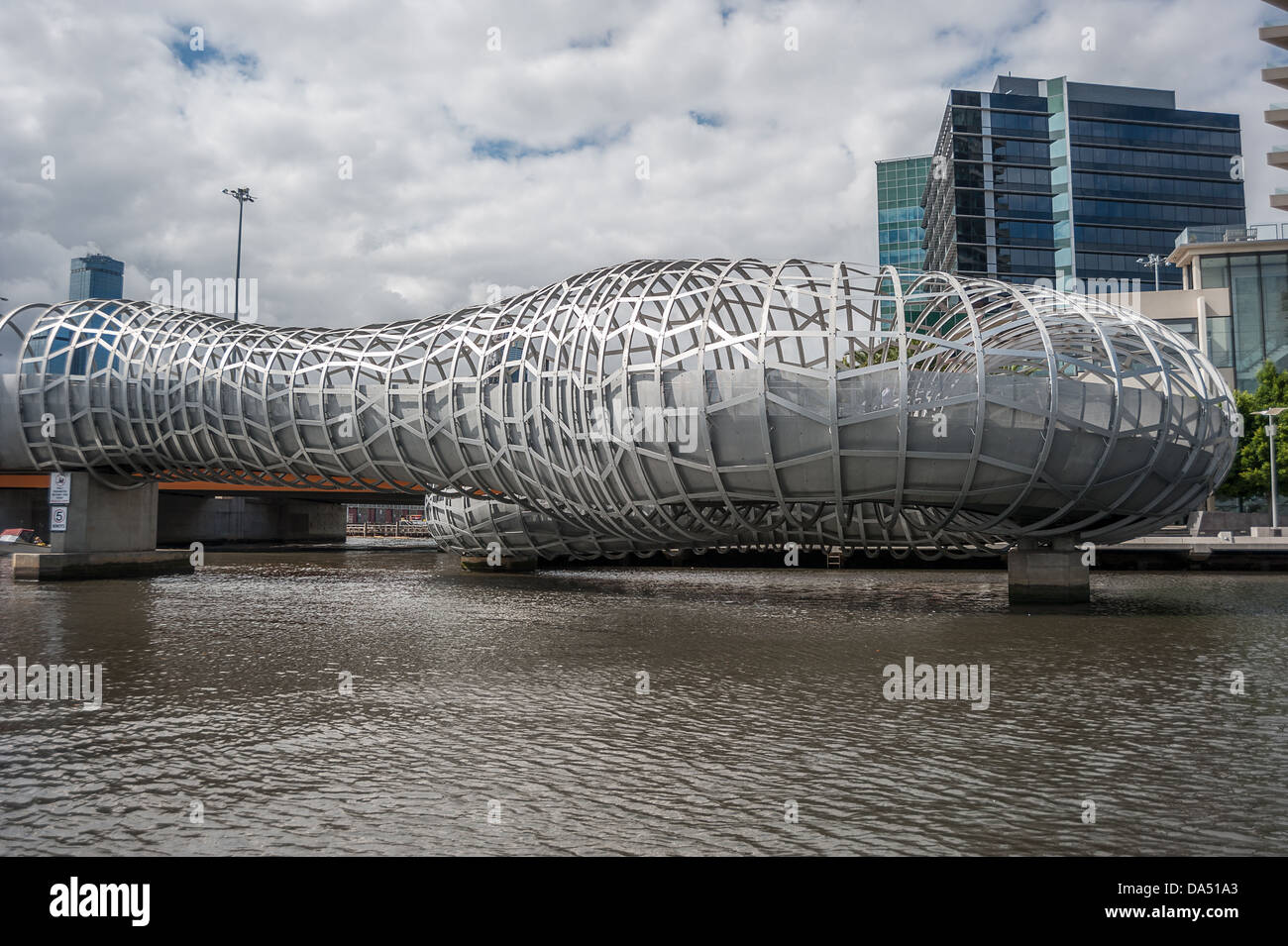 Il Docklands sulla frangia del centro cittadino di Melbourne in Australia. Foto Stock