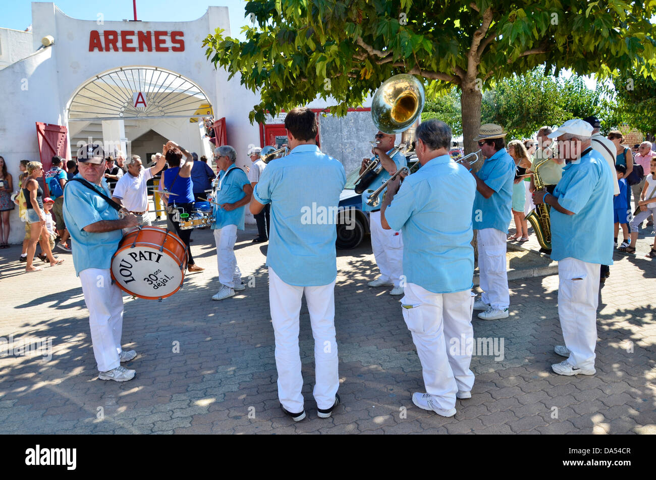Di Saintes-Maries-de-la-Mer è una posizione unica, conservate e ancora selvaggia, che offre molto di più che solo i piaceri della spiaggia. Foto Stock