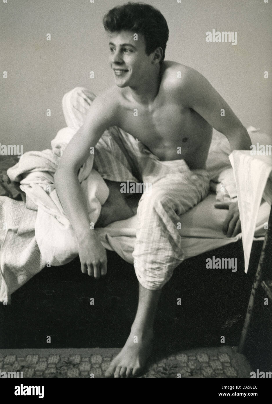 MARK WYNTER UK cantante pop presso la sua casa di Woking nel 1960 Foto Stock