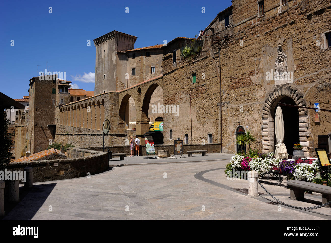 Italia, Toscana, Pitigliano, porta della Cittadella Foto Stock