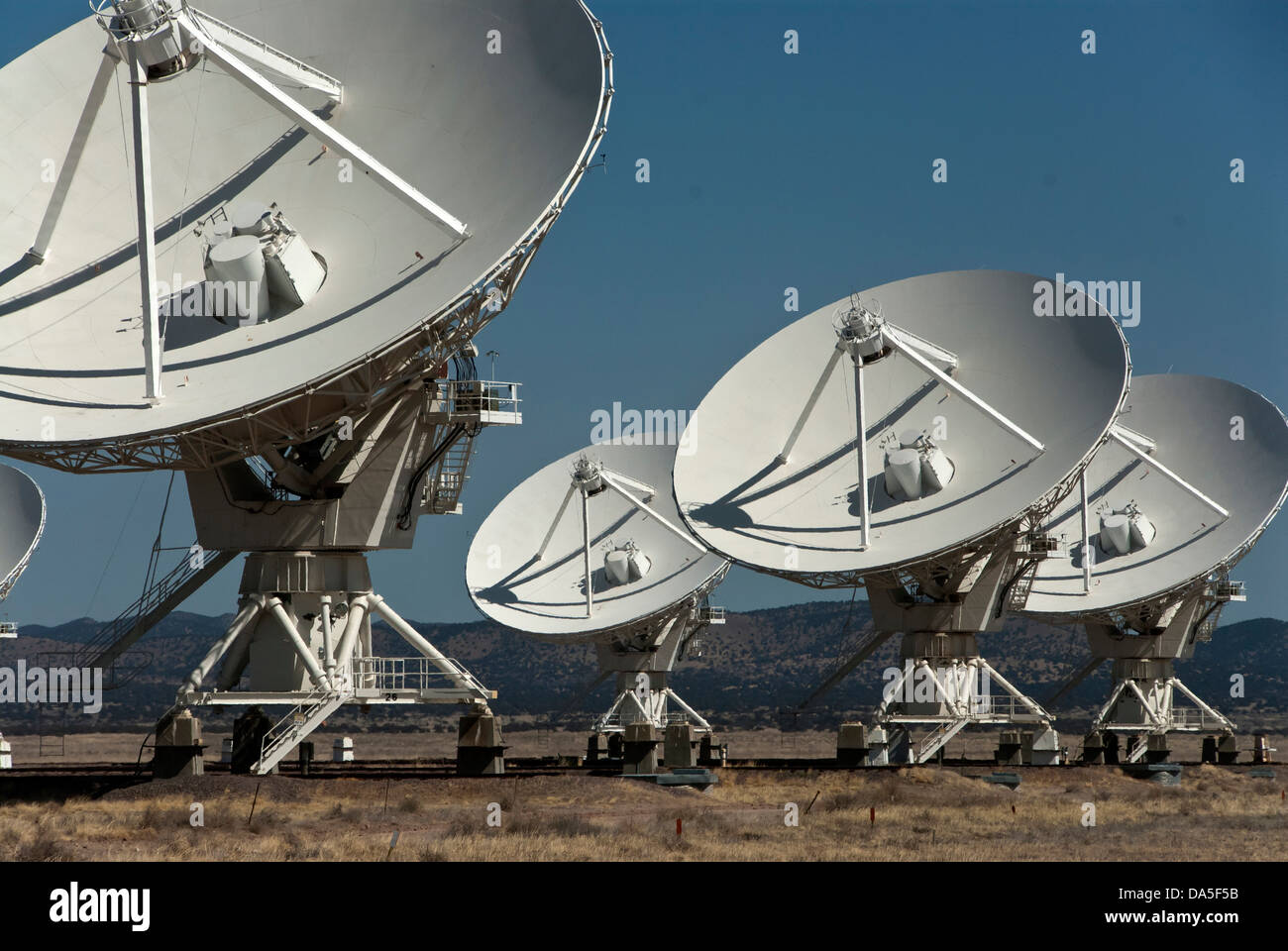 Nazionale, radio, astronomia, osservatorio molto grande schiera, VLA, Socorro, Nuovo Messico, Stati Uniti, Stati Uniti, America, satellite rang Foto Stock