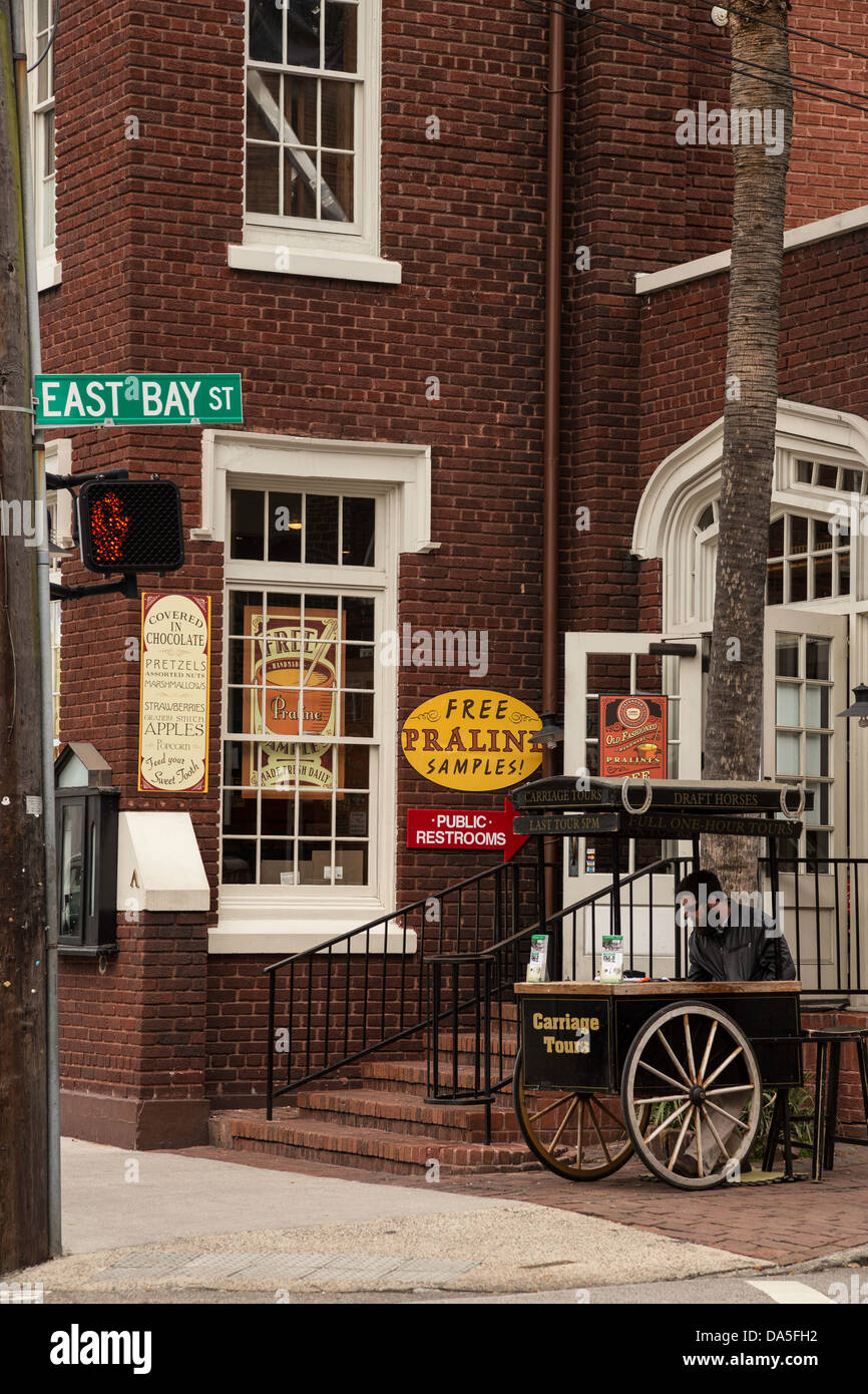 'Savannah's Candy cucina' esterno in Charleston, Sc Foto Stock