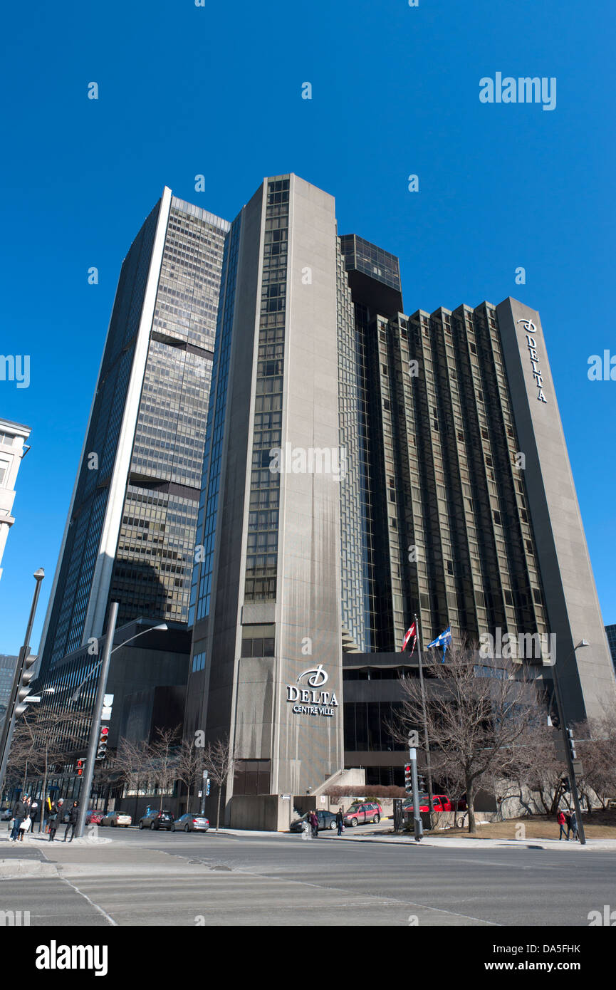 Delta Centre-Ville hotel in Montreal, provincia del Québec in Canada. Foto Stock
