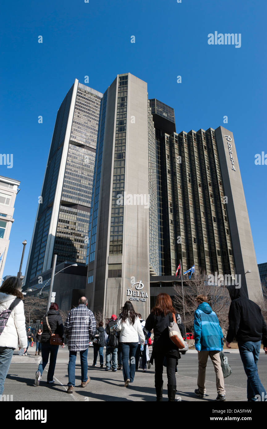 Delta Centre-Ville hotel in Montreal, provincia del Québec in Canada. Foto Stock