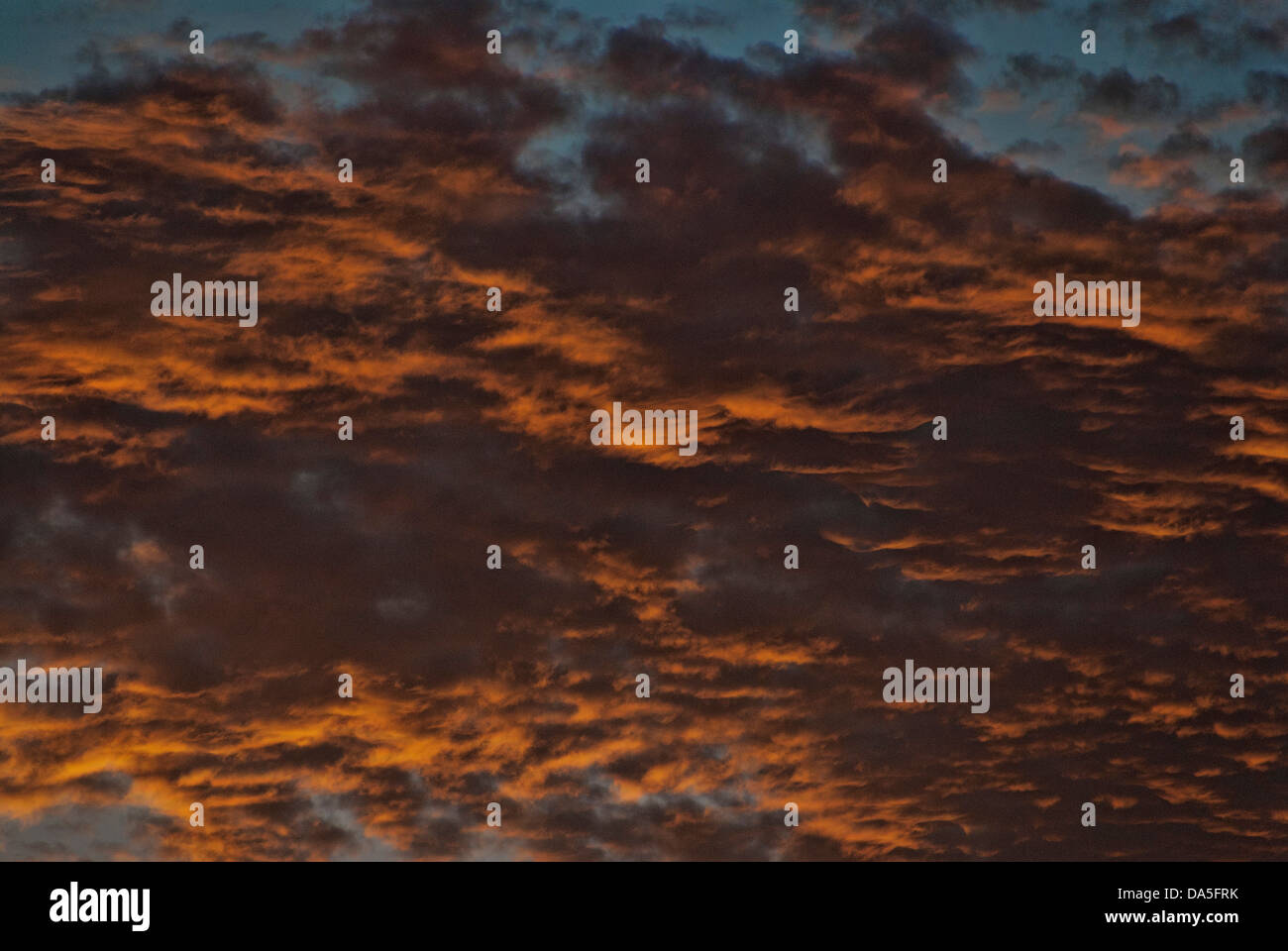 Sunset, sky, Arizona, nuvole, arancio, meteo, STATI UNITI D'AMERICA, Stati Uniti, America Foto Stock