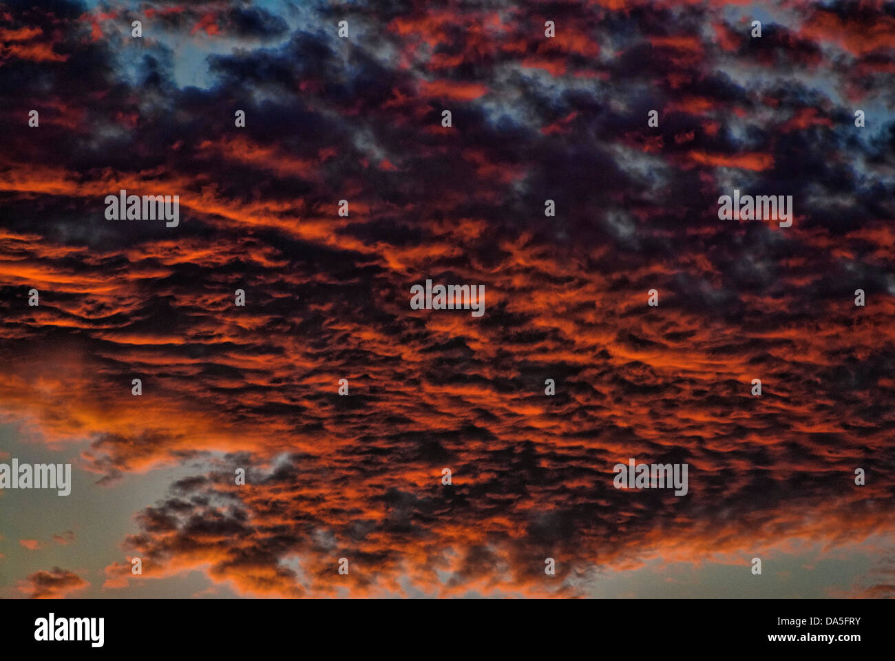 Sunset, sky, Arizona, nuvole, arancio, meteo, STATI UNITI D'AMERICA, Stati Uniti, America Foto Stock
