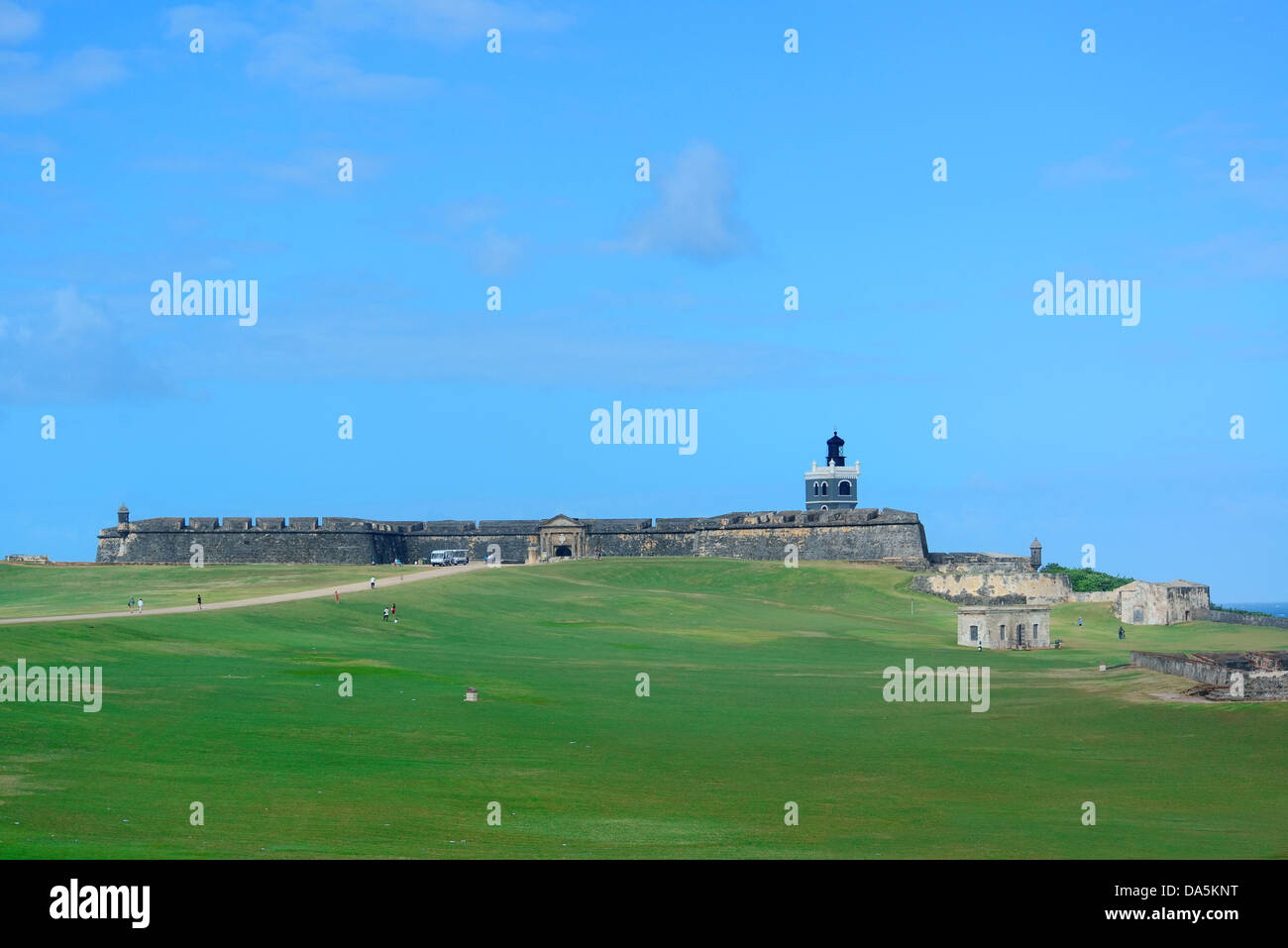 Castello El Morro di Old San Juan, Puerto Rico. Foto Stock