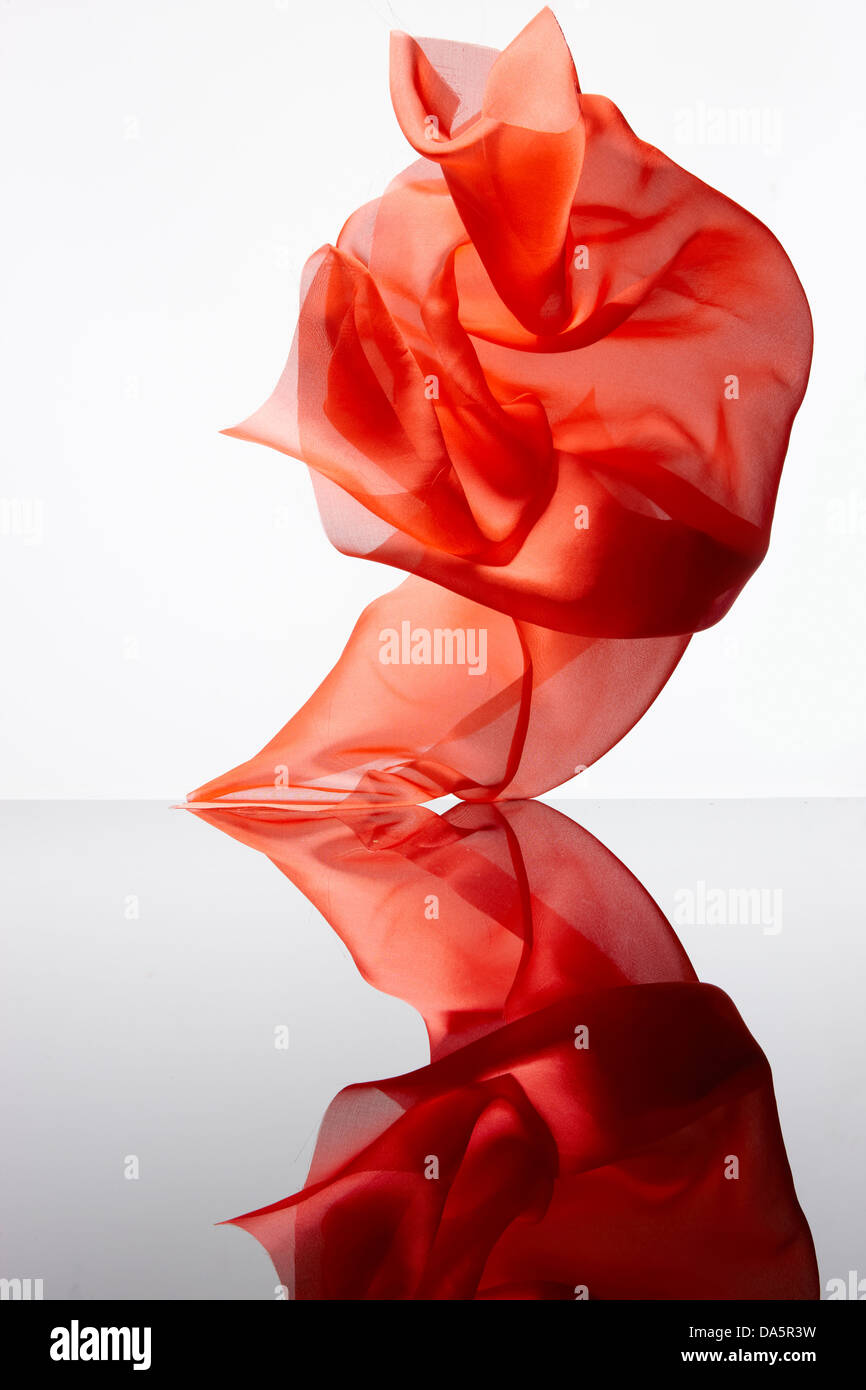 filo spioncino in tessuto chiffon refection Foto Stock
