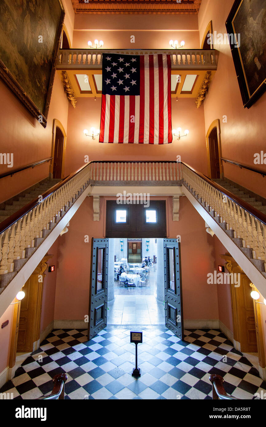 L'interno dell'Ohio Statehouse, la Ohio State Capitol Building in Columbus, Ohio, Stati Uniti d'America. Foto Stock
