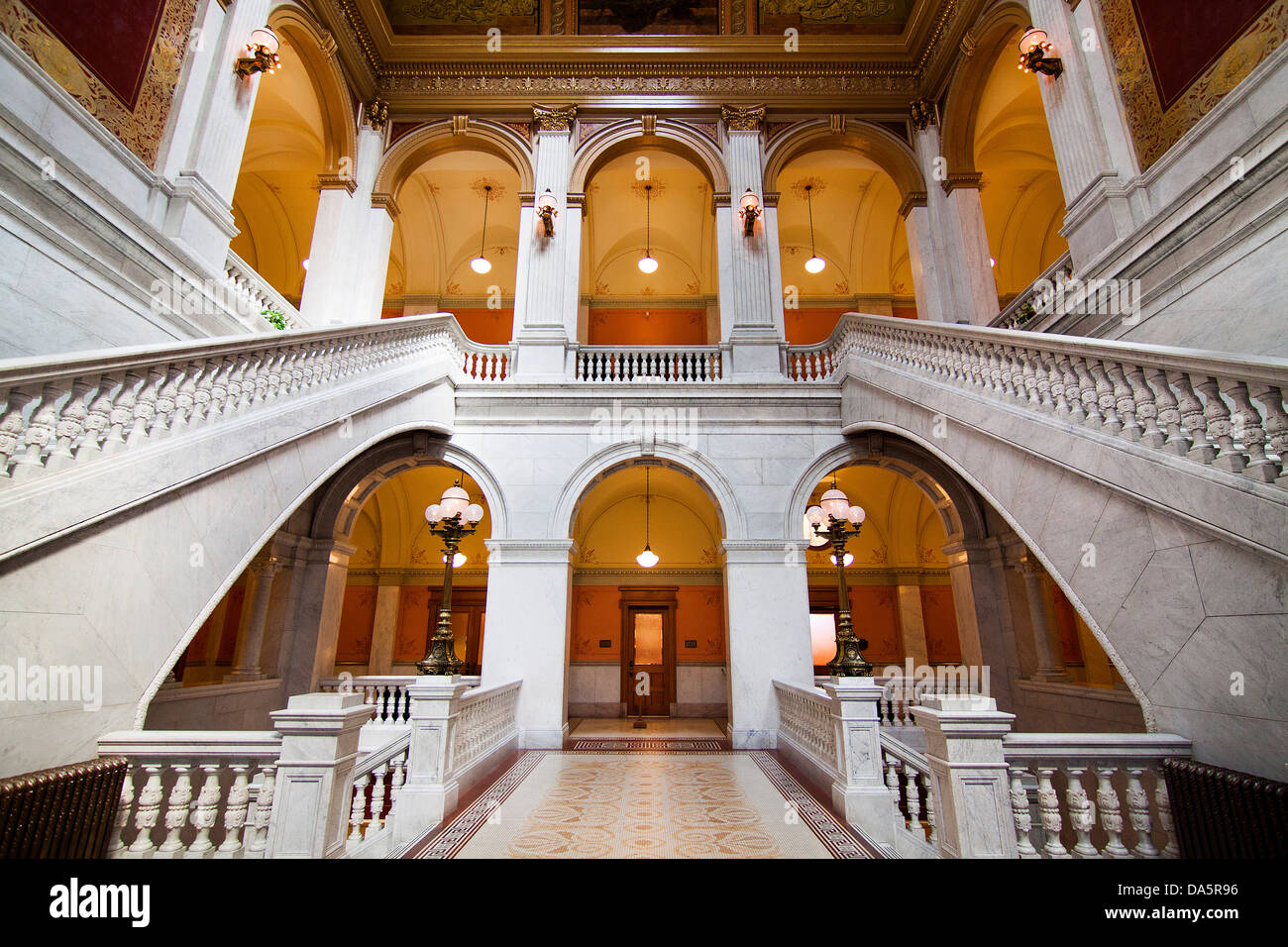 L'interno dell'Ohio Statehouse, la Ohio State Capitol Building in Columbus, Ohio, Stati Uniti d'America. Foto Stock