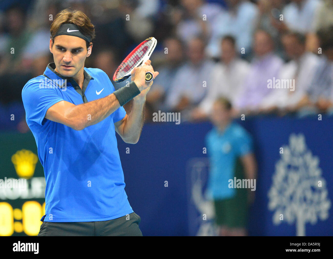 Roger Federer, Federer, Svizzero, interni di Basilea, in Svizzera, sport, tennis, giocatore di tennis, nessun modello di rilascio, 2012 Foto Stock