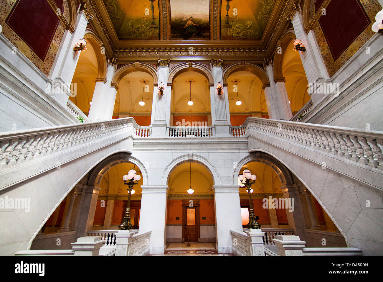 L'interno dell'Ohio Statehouse, la Ohio State Capitol Building in Columbus, Ohio, Stati Uniti d'America. Foto Stock