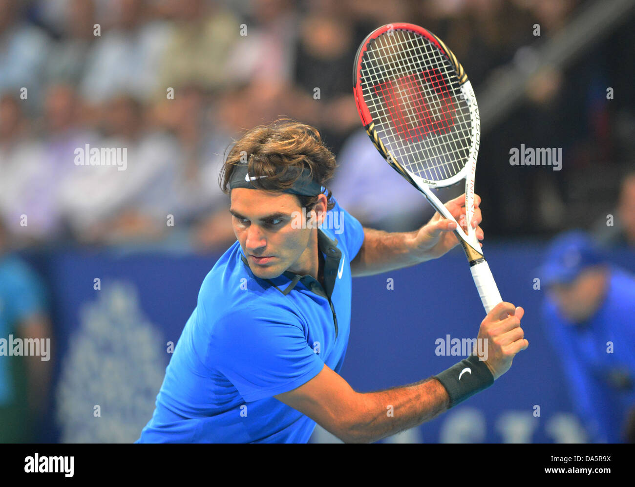 Roger Federer, Federer, Svizzero, interni di Basilea, in Svizzera, sport, tennis, giocatore di tennis, nessun modello di rilascio, 2012 Foto Stock