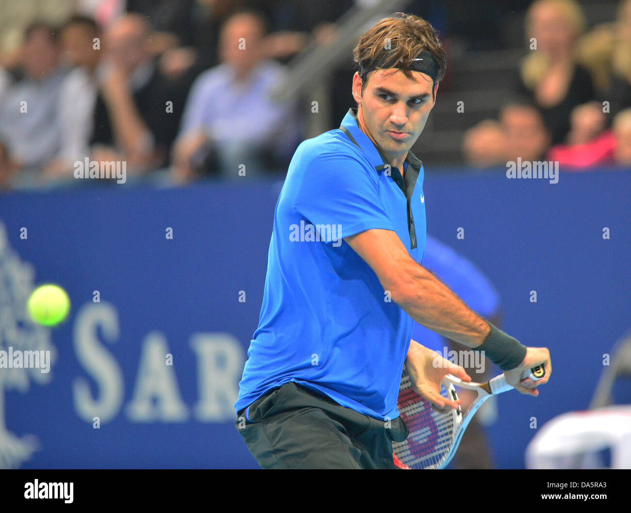 Roger Federer, Federer, Svizzero, interni di Basilea, in Svizzera, sport, tennis, giocatore di tennis, nessun modello di rilascio, 2012 Foto Stock
