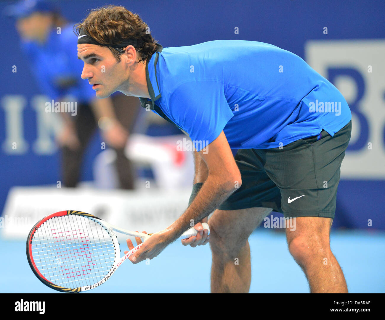 Roger Federer, Federer, Svizzero, interni di Basilea, in Svizzera, sport, tennis, giocatore di tennis, nessun modello di rilascio, 2012 Foto Stock
