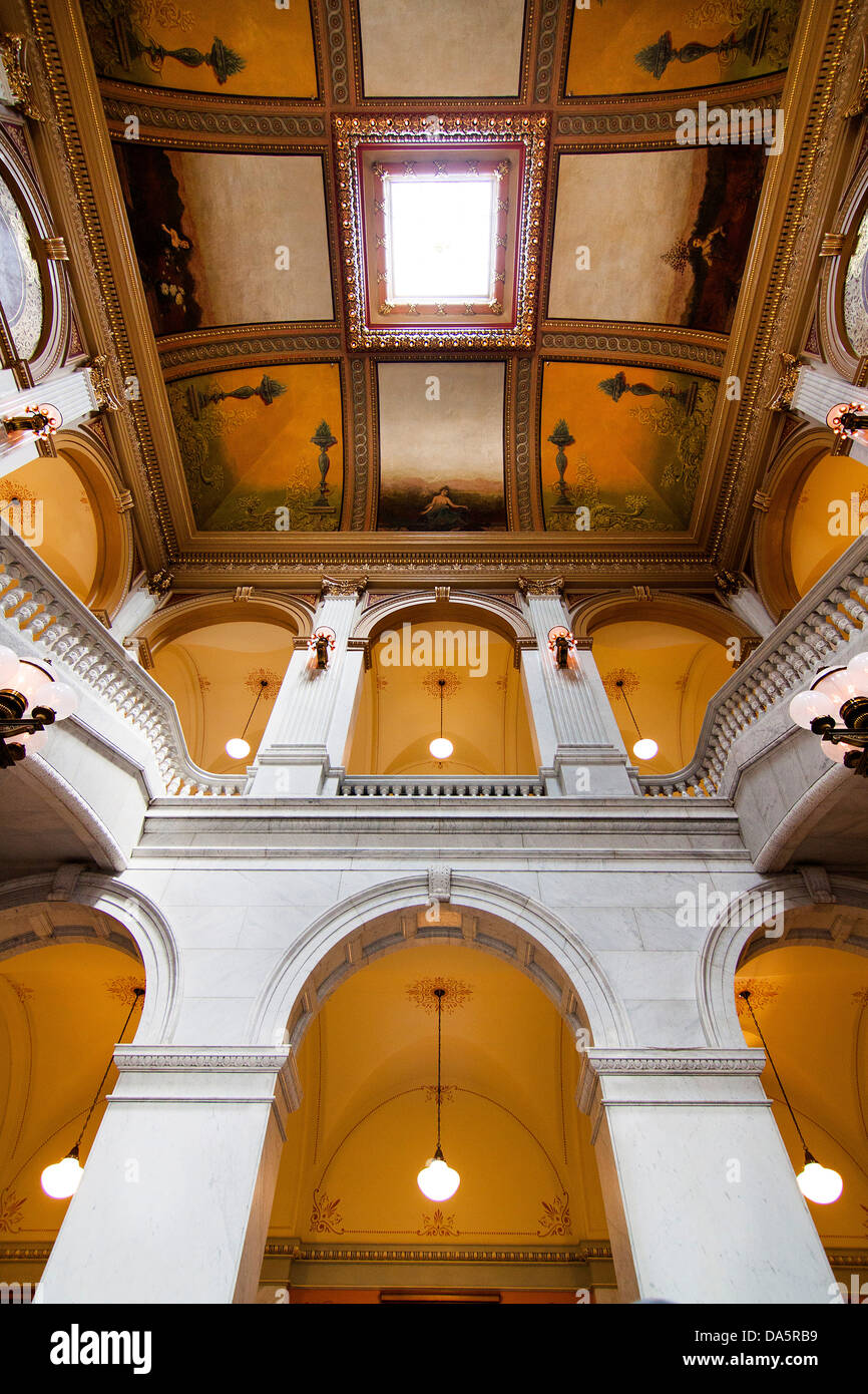 L'interno dell'Ohio Statehouse, la Ohio State Capitol Building in Columbus, Ohio, Stati Uniti d'America. Foto Stock