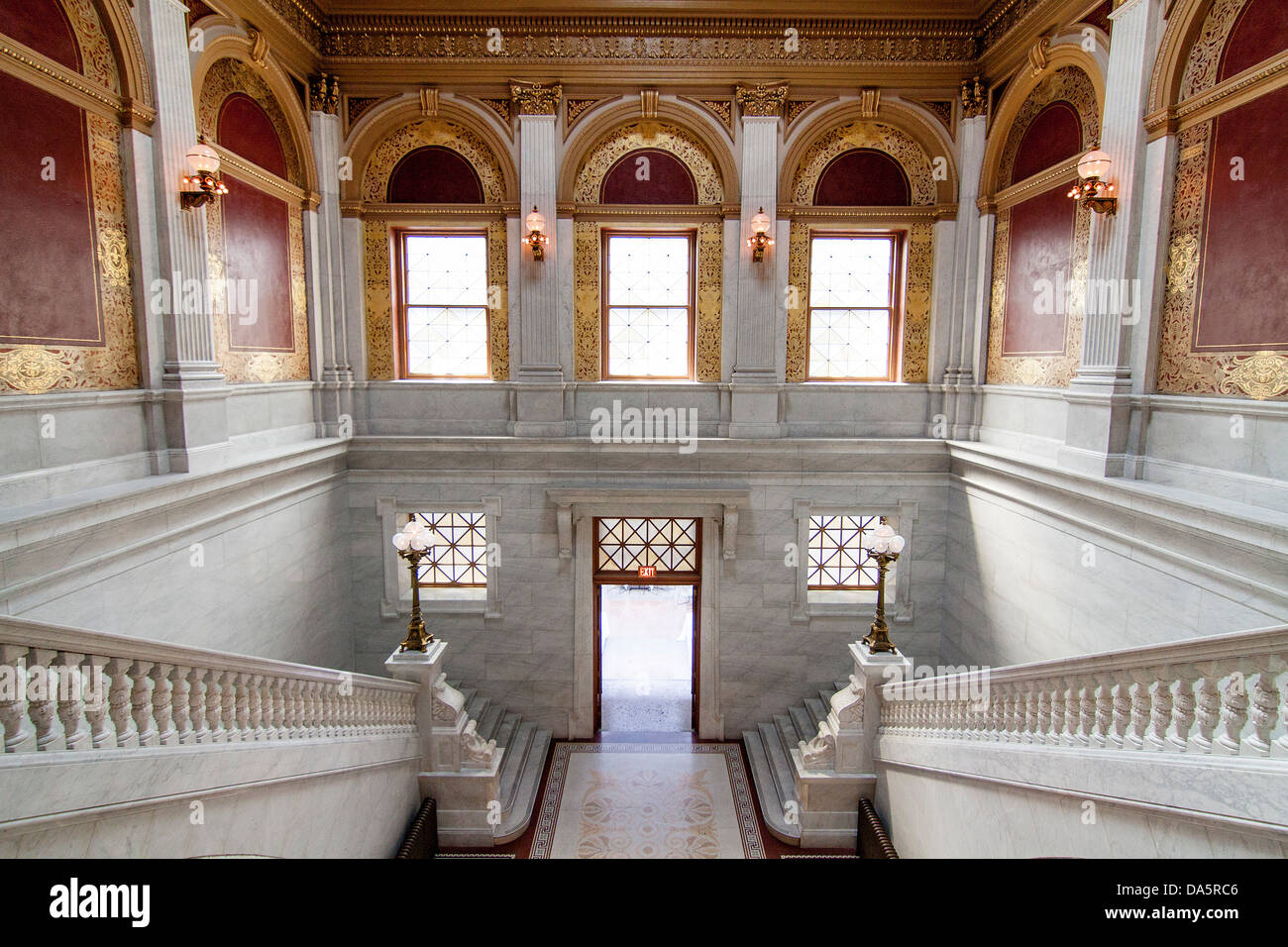 L'interno dell'Ohio Statehouse, la Ohio State Capitol Building in Columbus, Ohio, Stati Uniti d'America. Foto Stock