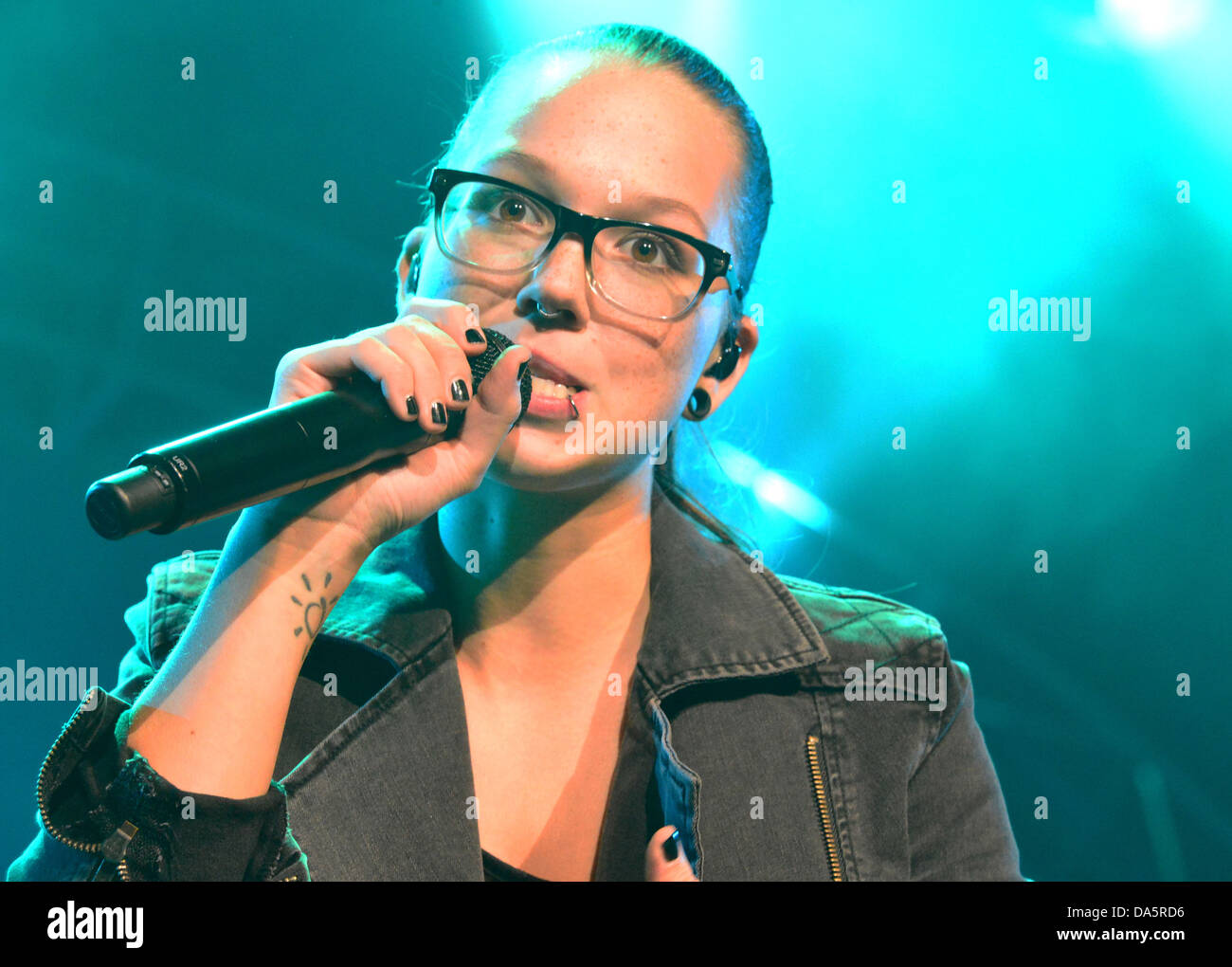 Heinz man, Stefanie HEINZ MAN, nessun modello di rilascio, musica, pop, rock, Svizzera, cantante, Basilea, AVO, sessione 2012, Piercing Foto Stock