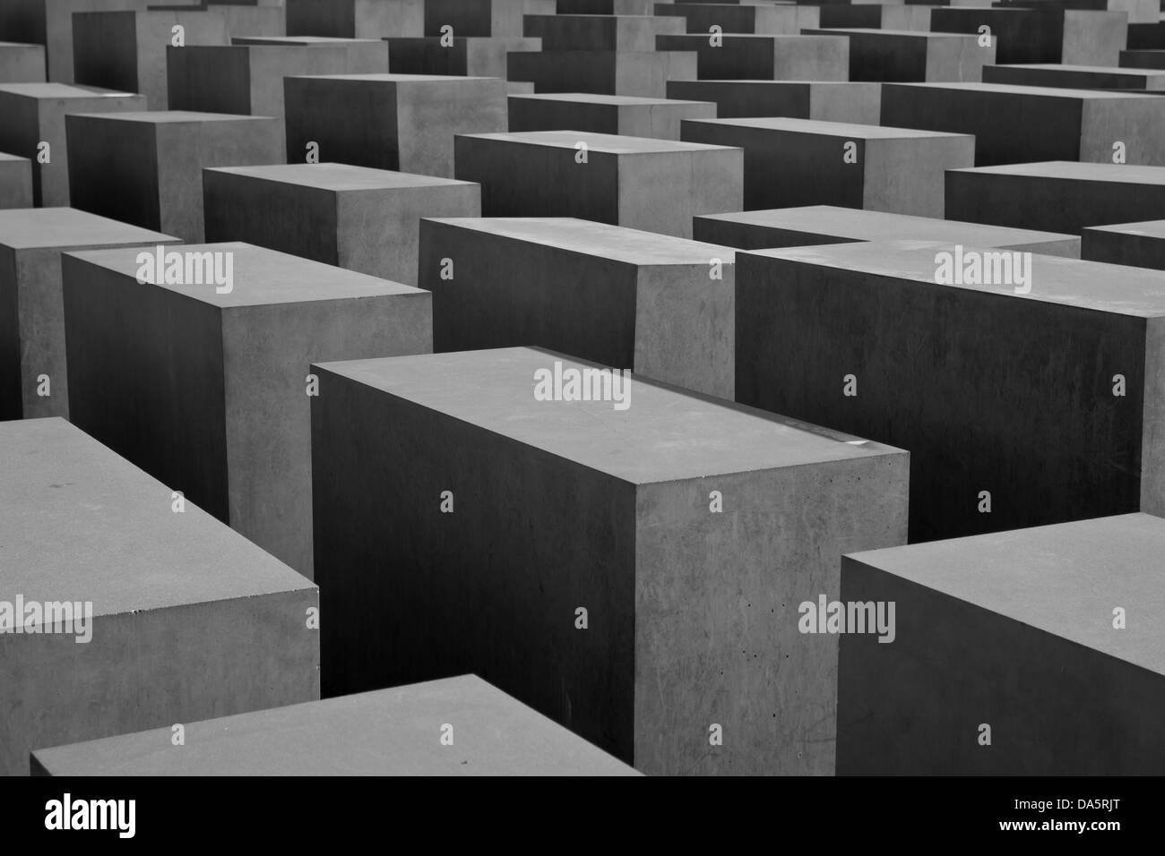 Il memoriale dell'Olocausto a Berlino Foto Stock
