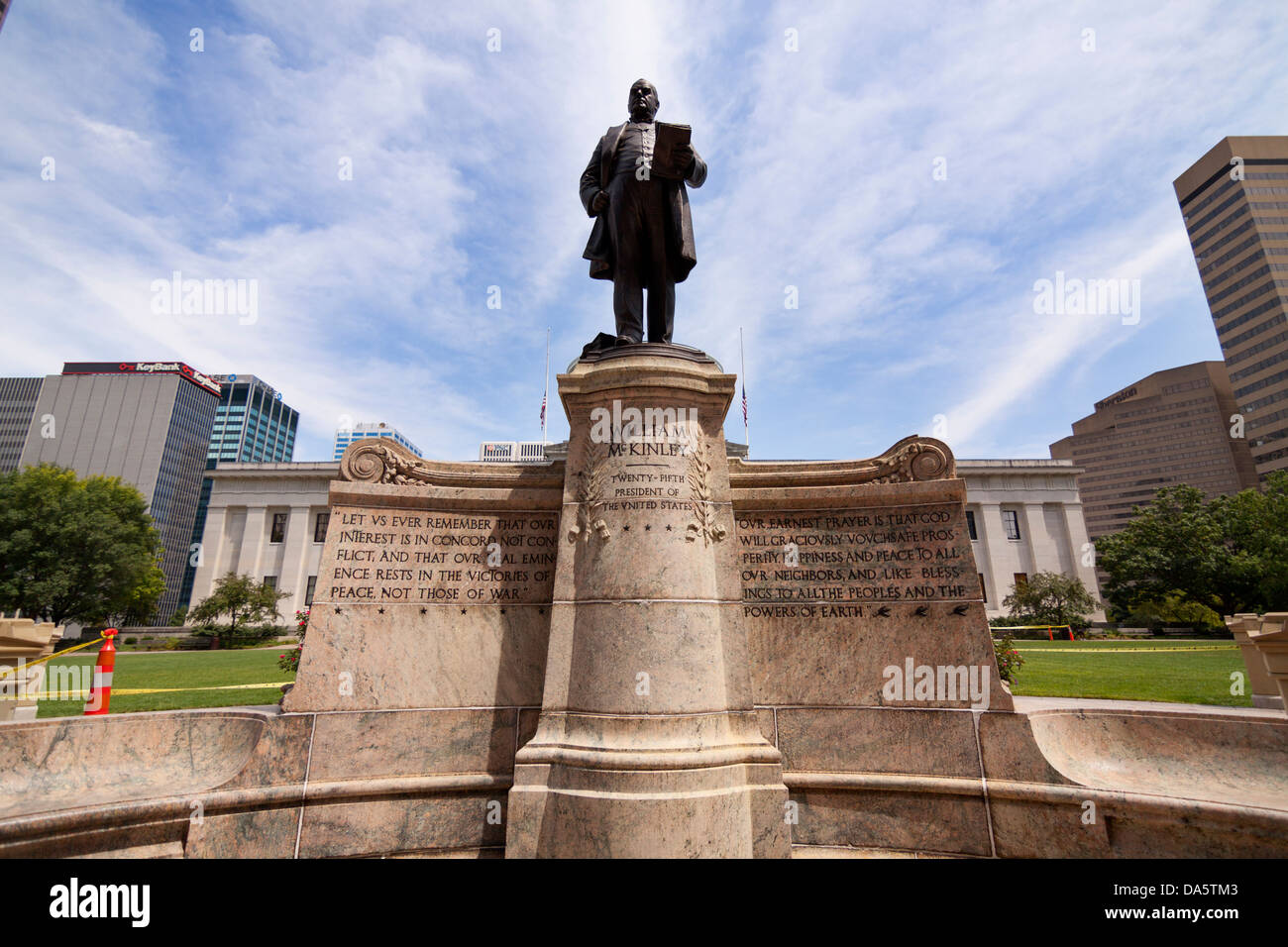 Il McKinley memorial presso la Ohio Statehouse in Columbus, Ohio, Stati Uniti d'America. Foto Stock