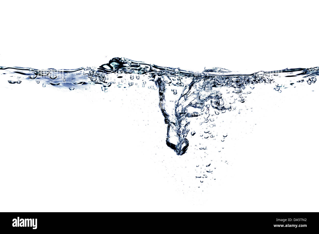 Lo sfondo è blu onda di acqua Foto Stock