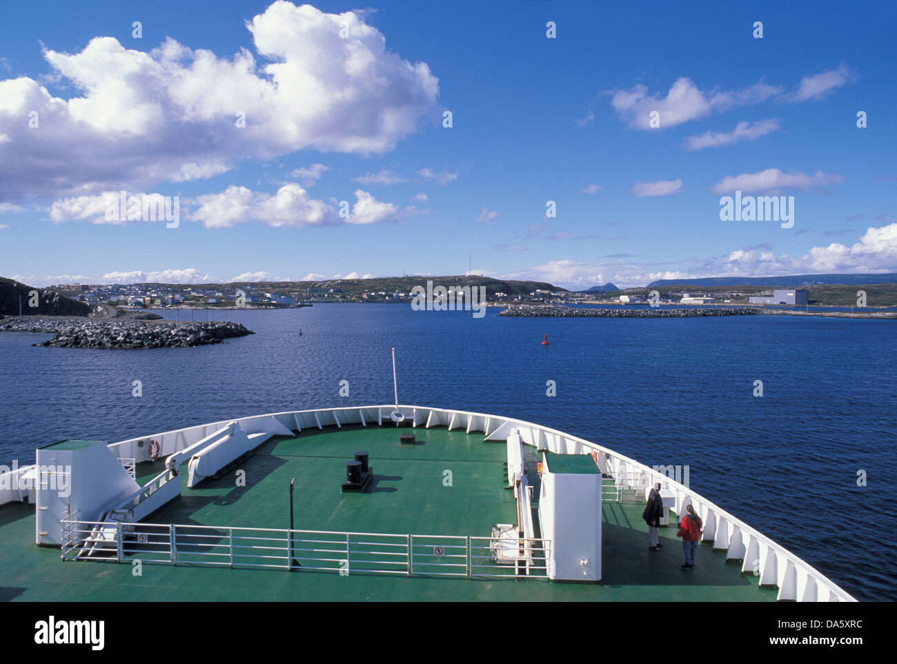 Ferry boat, Port aux Basques, Terranova, Canada, mare Foto Stock