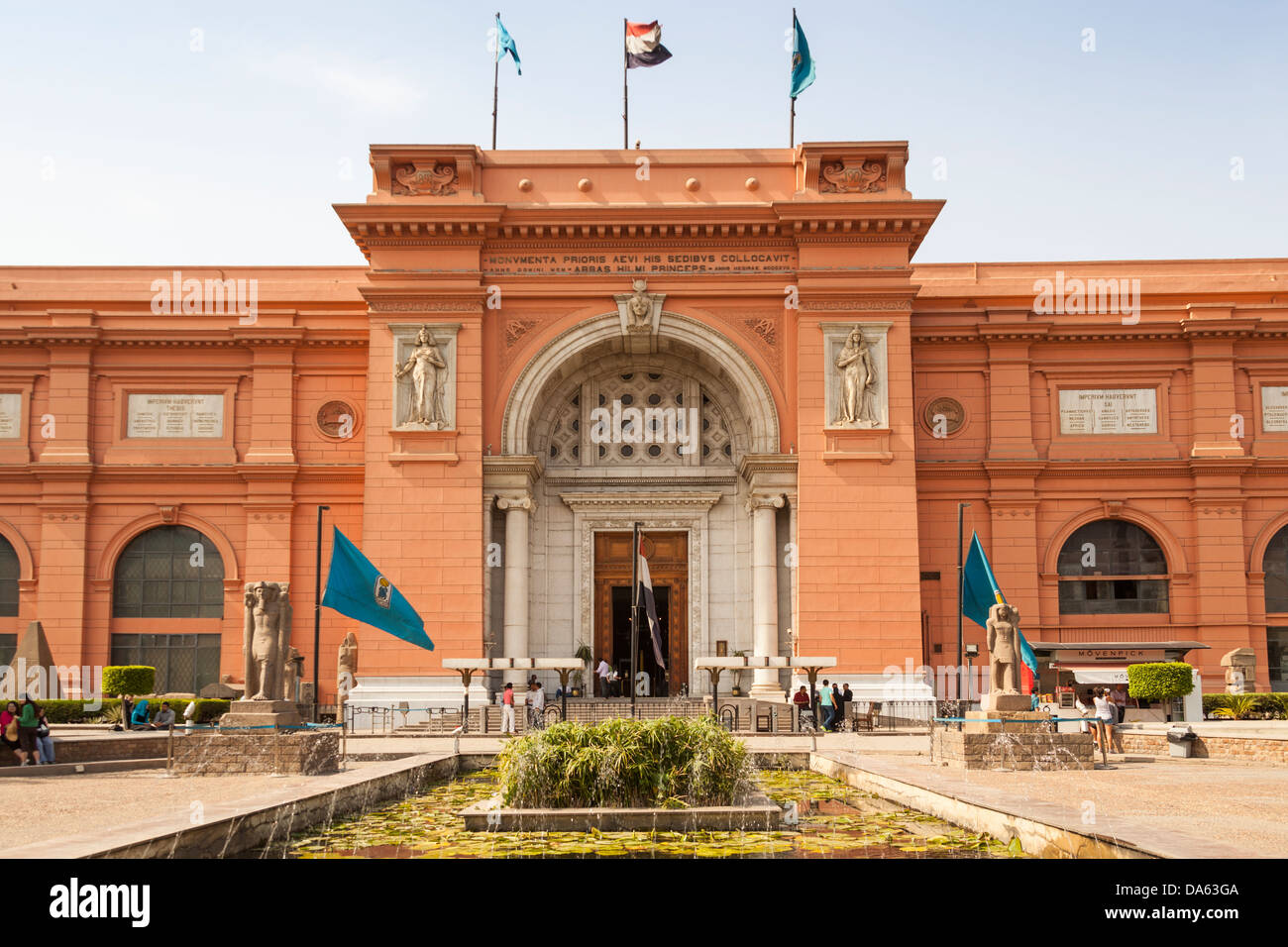 Il Museo Egizio, noto anche come il Museo delle Antichità Egizie e Museo del Cairo, il Cairo, Egitto Foto Stock