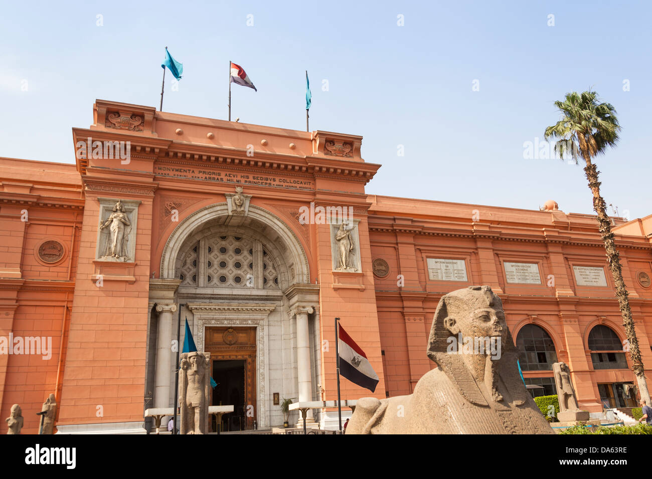 Il Museo Egizio, noto anche come il Museo delle Antichità Egizie e Museo del Cairo, il Cairo, Egitto Foto Stock