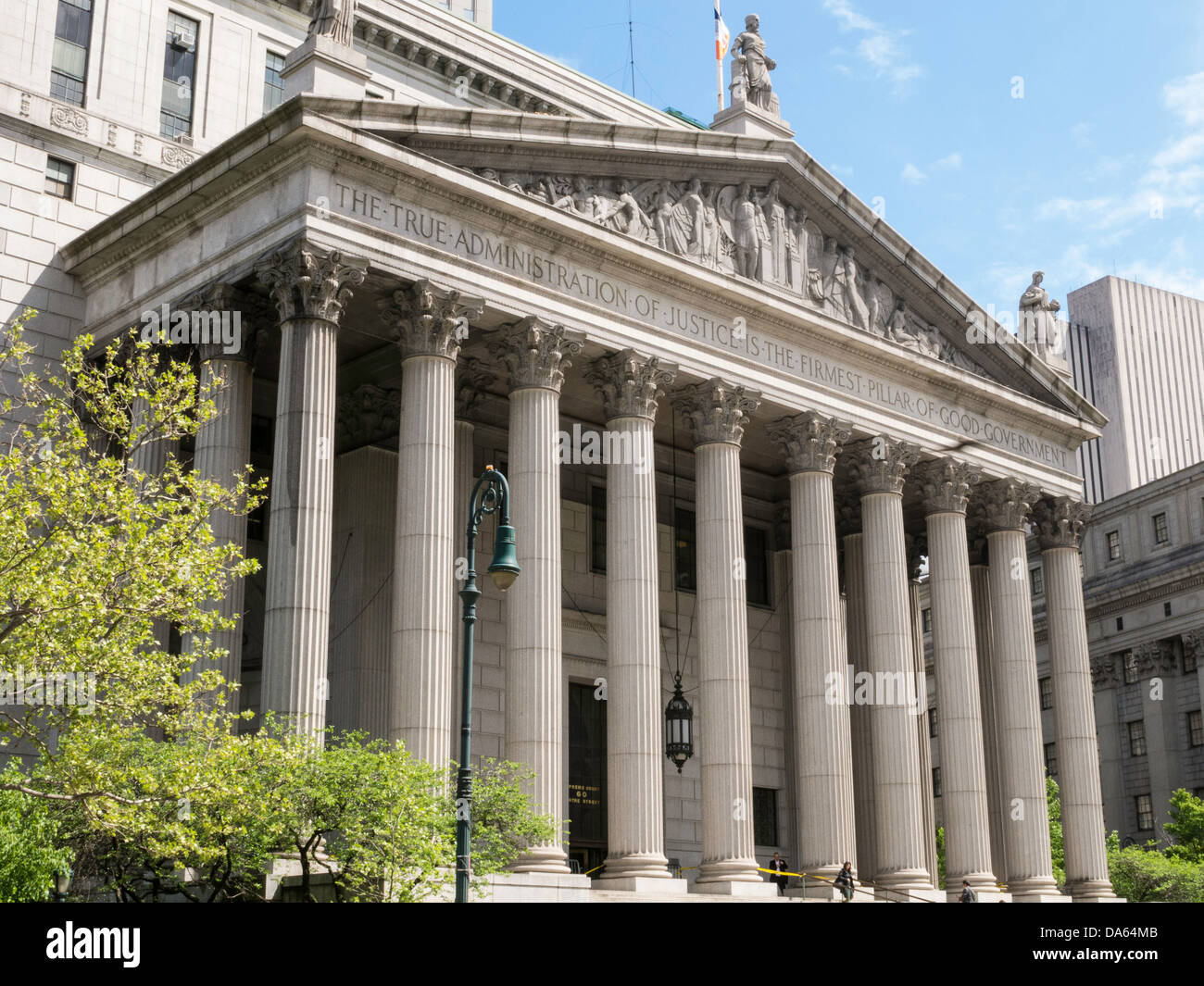 Corte Suprema di New York Edificio, 60 Centre Street, NYC Foto Stock