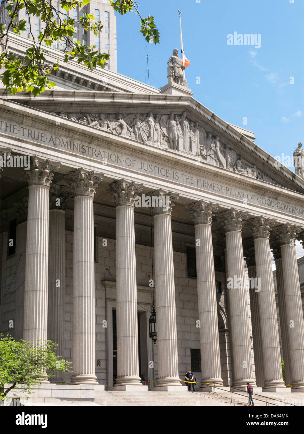 Corte Suprema di New York Edificio, 60 Centre Street, NYC Foto Stock