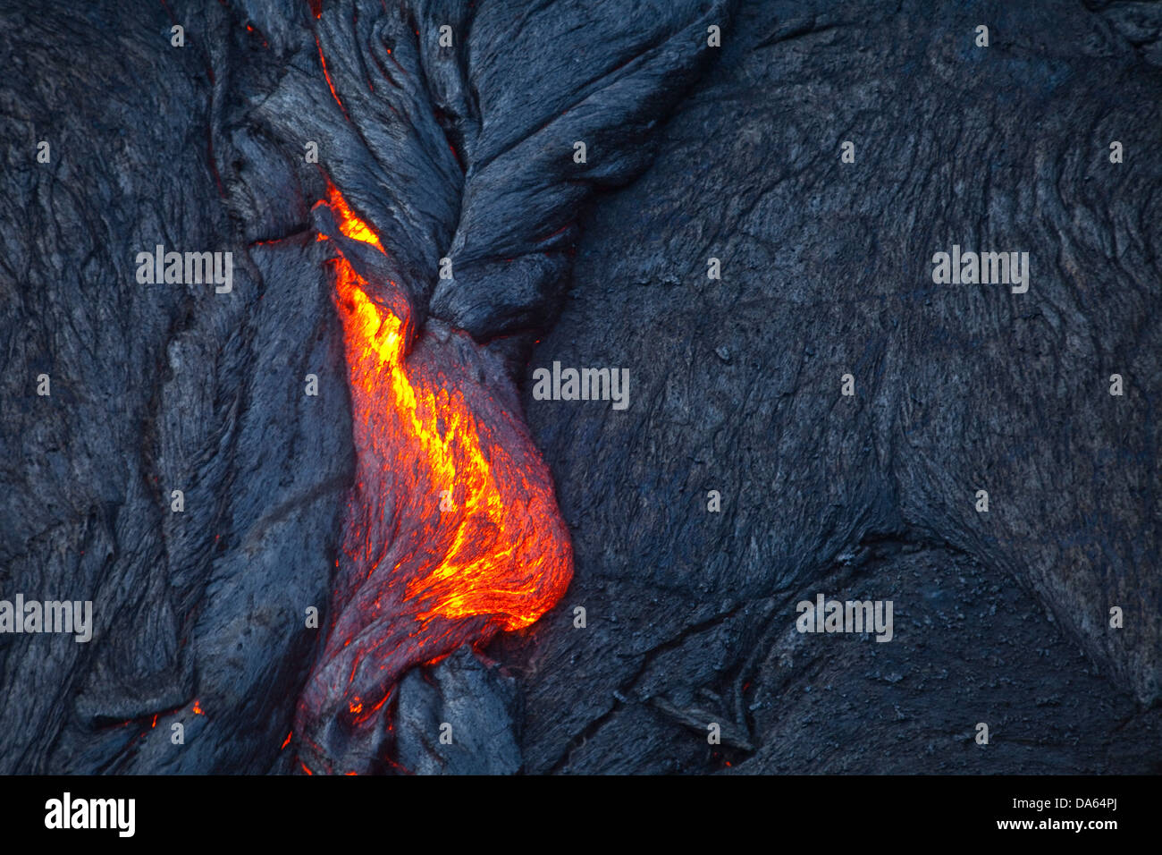 Incandescenza, alimentarsi, lava, eruzione, Ertale, vulcano, volcanical, Africa, montagna, montagne, incendio, natura, Etiopia, Foto Stock