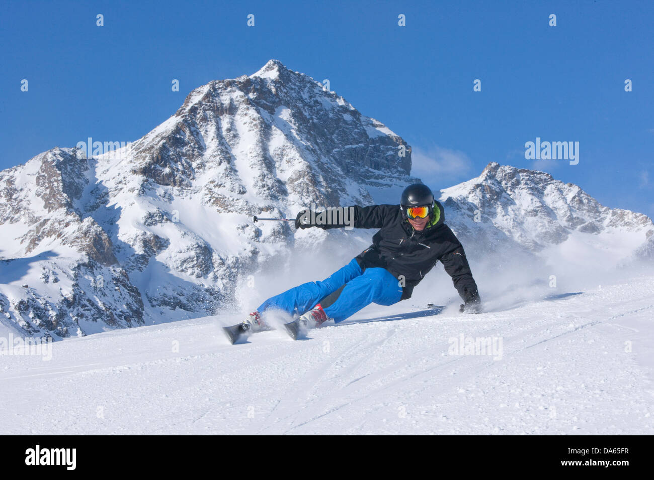 Sci, sport invernali, sci area, Corviglia, sci, sci, sport invernali, carving, inverno, sport, tempo libero, svago, adventur Foto Stock