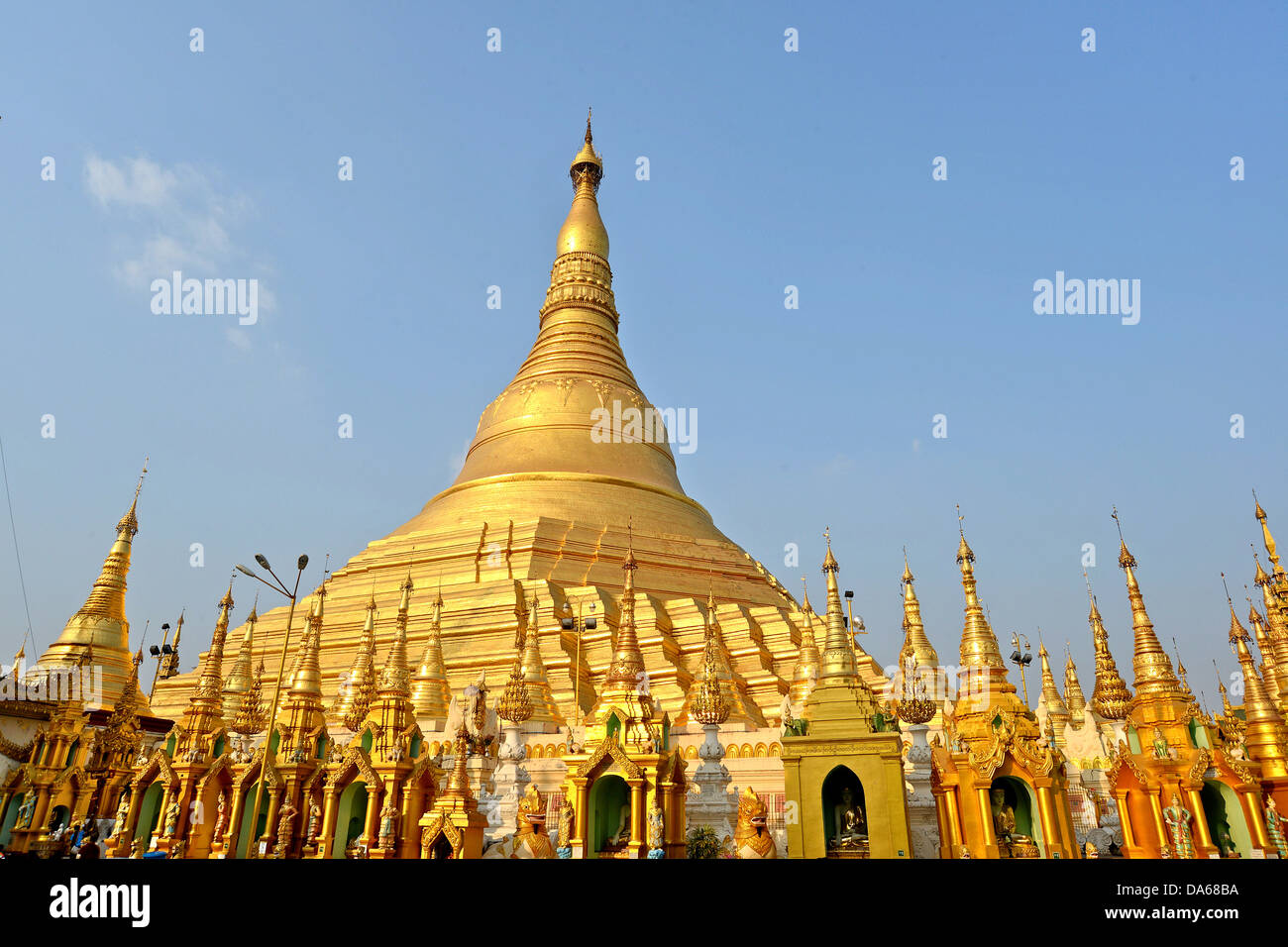 Shwedagon pagoda Yangon Myanmar Foto Stock